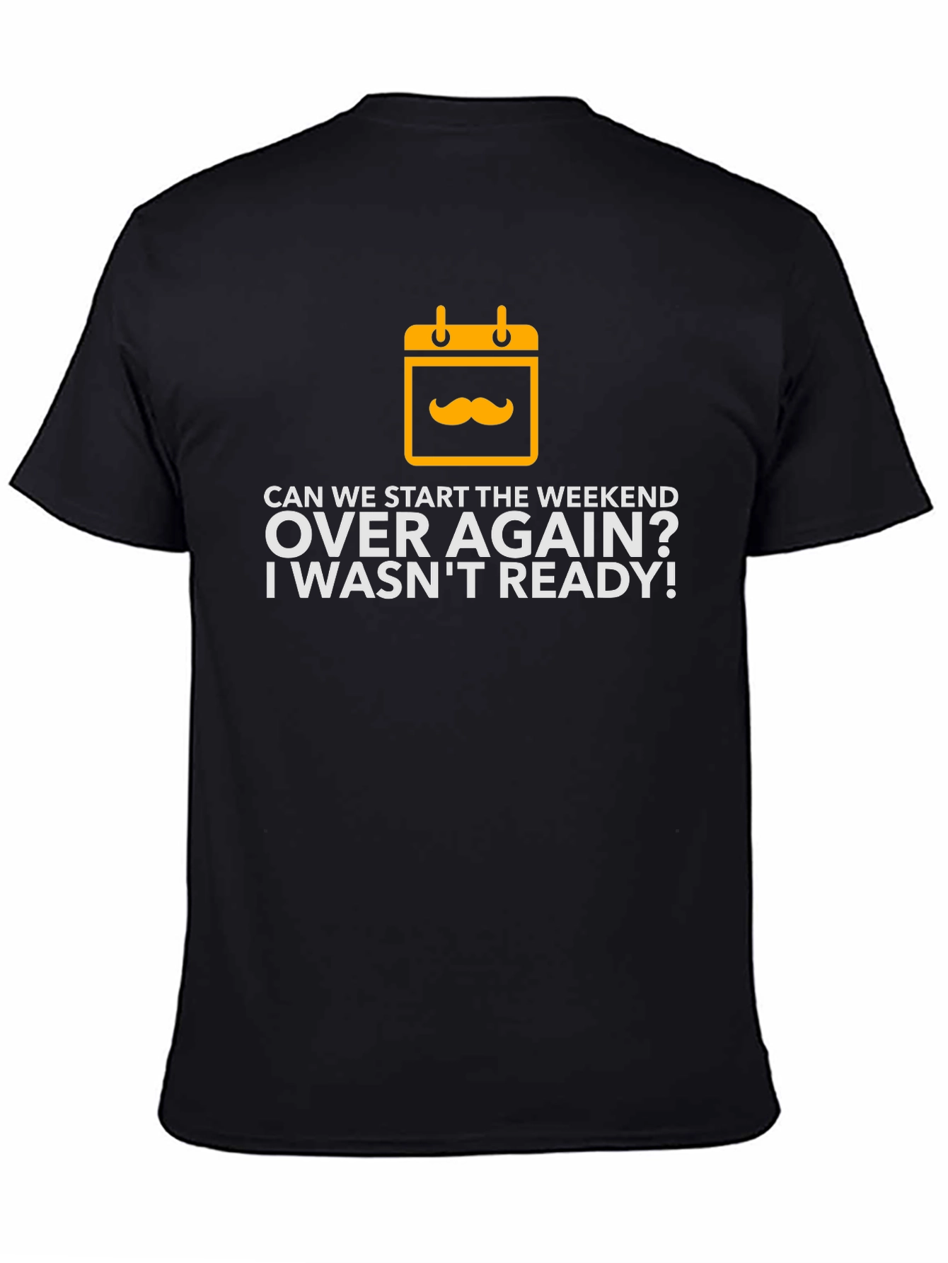 Weekend Over Again Black Graphic Tee