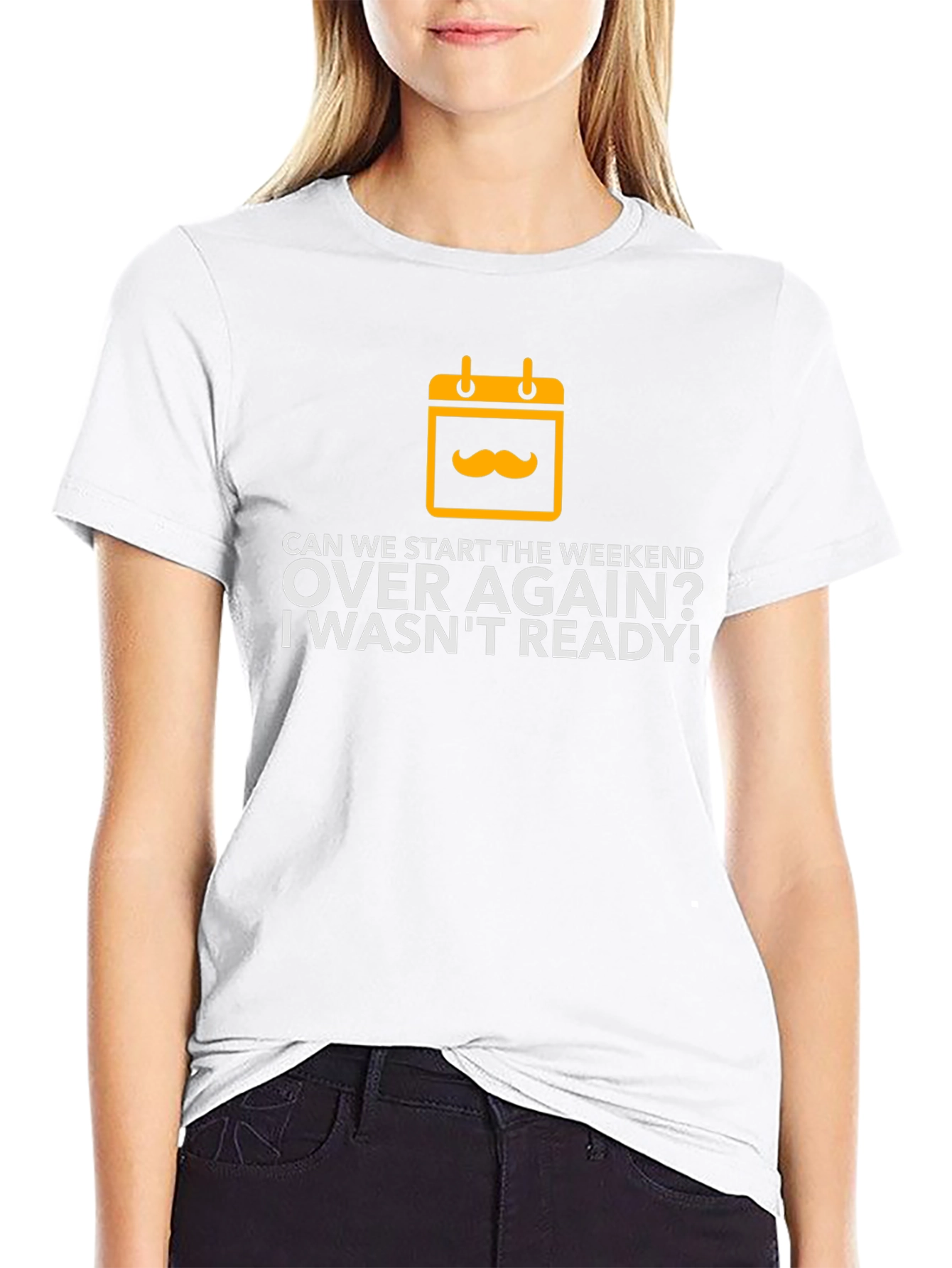 Weekend Over Again Black Graphic Tee