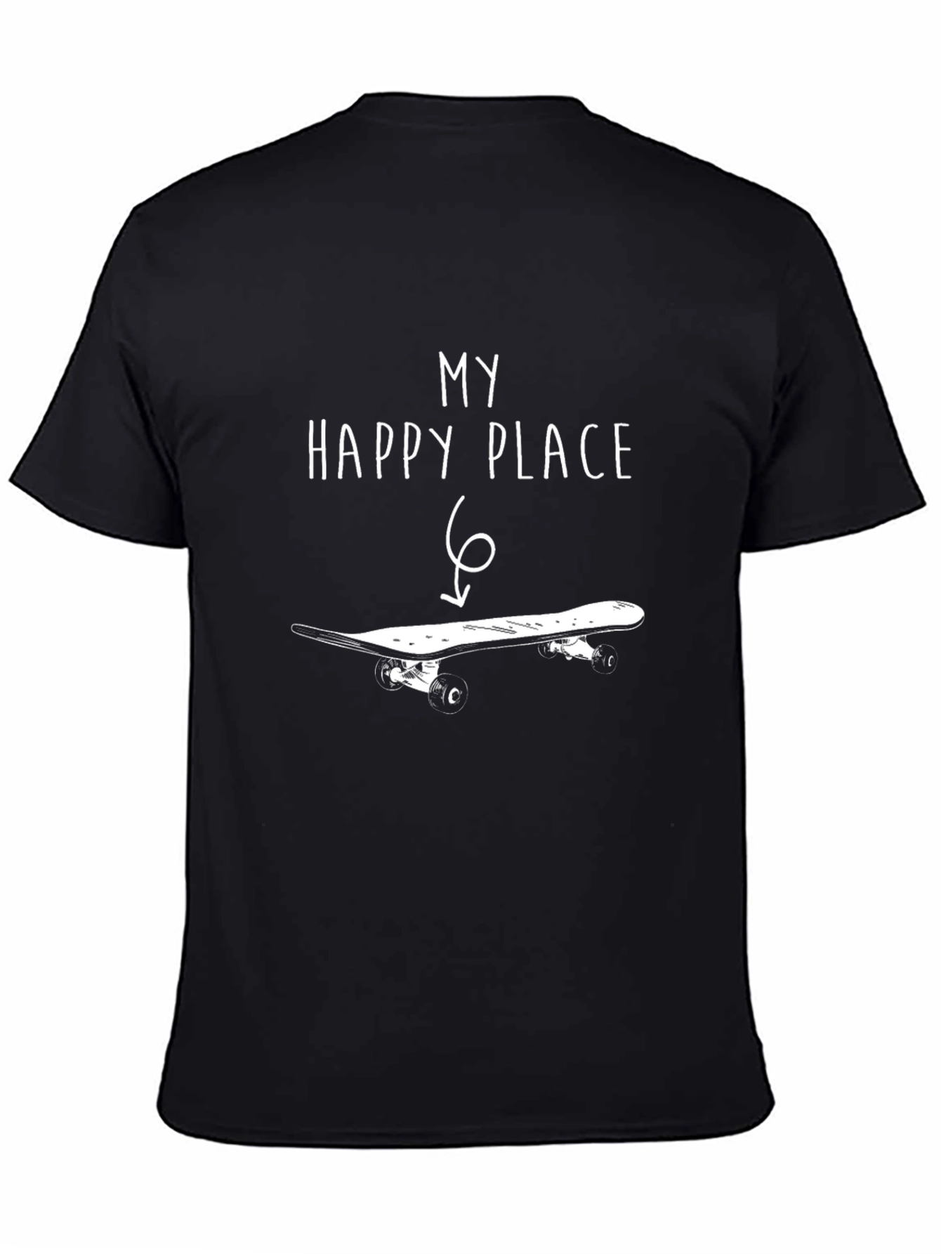 My Happy Place Skateboard Graphic Tee