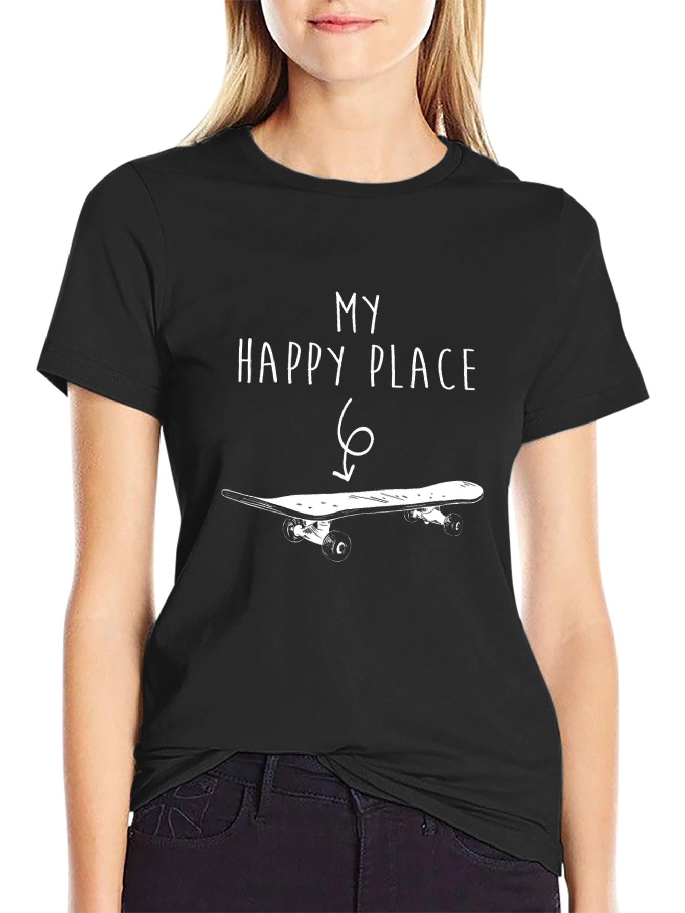 My Happy Place Skateboard Graphic Tee