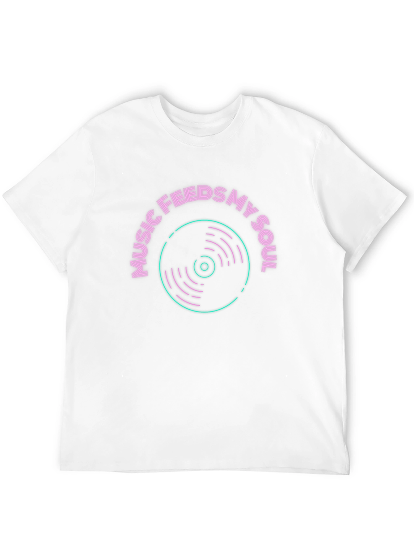 Music Feeds My Soul Black T-Shirt
