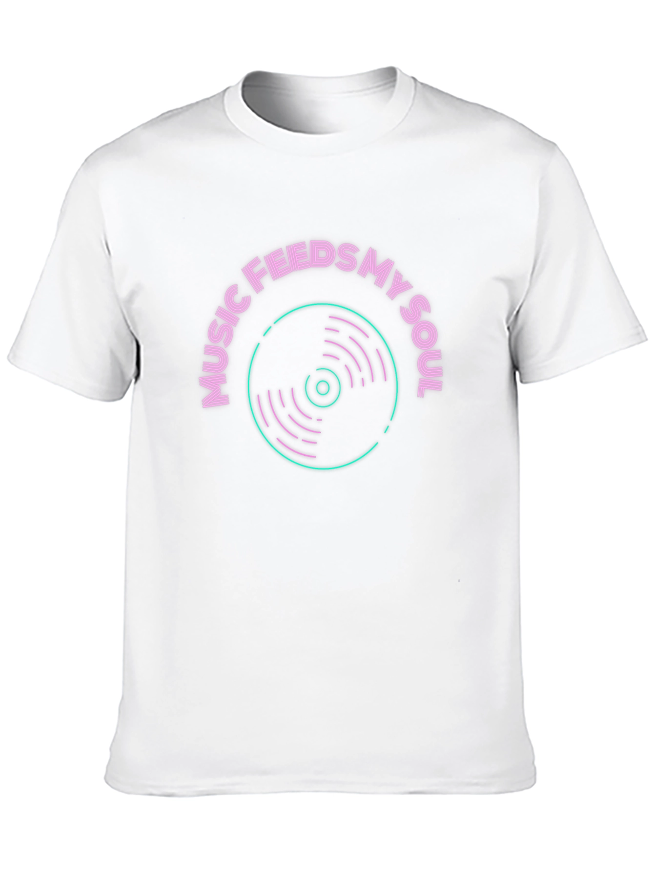 Music Feeds My Soul Black T-Shirt