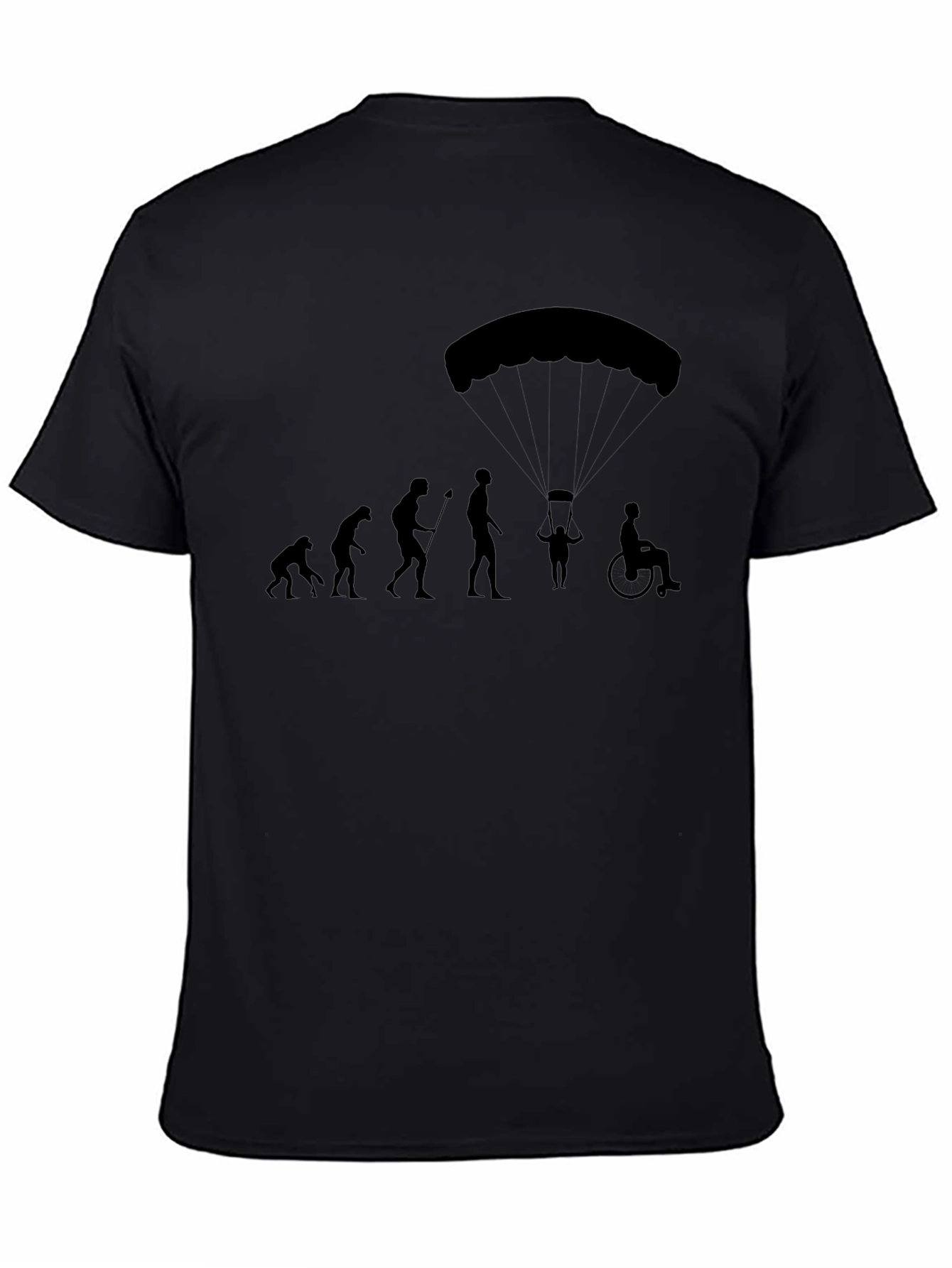 Evolution of Man Parachute T-Shirt