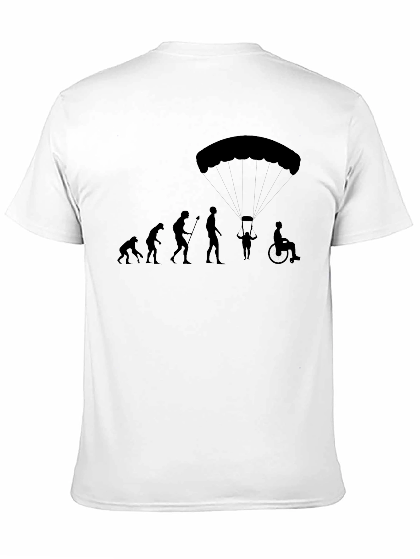 Evolution of Man Parachute T-Shirt