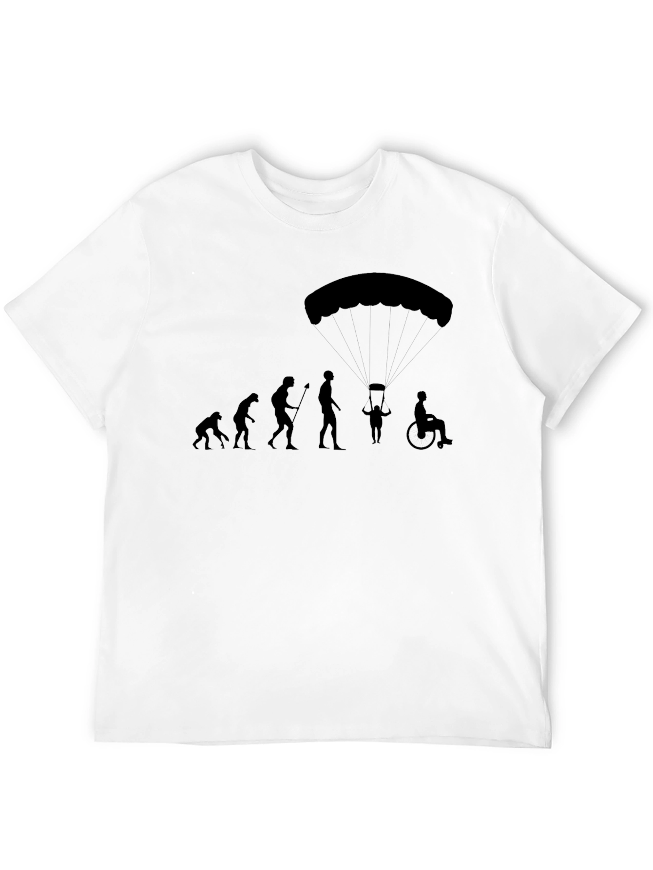Evolution of Man Parachute T-Shirt