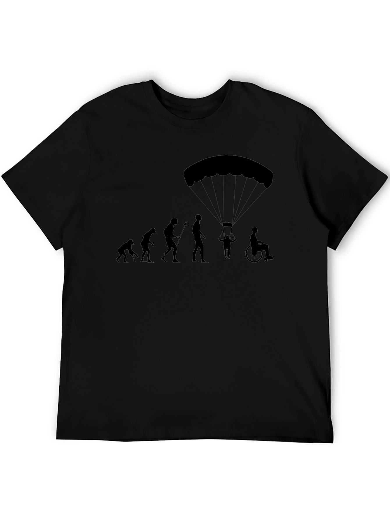 Evolution of Man Parachute T-Shirt