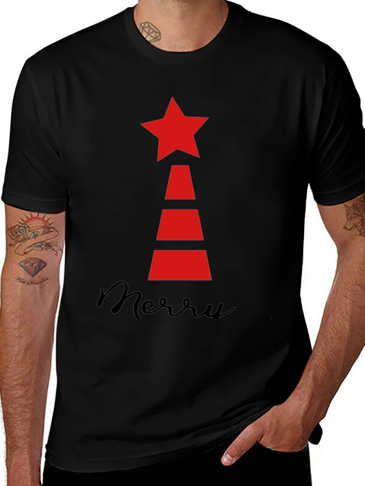 Festive Holiday Star Tree T-Shirt
