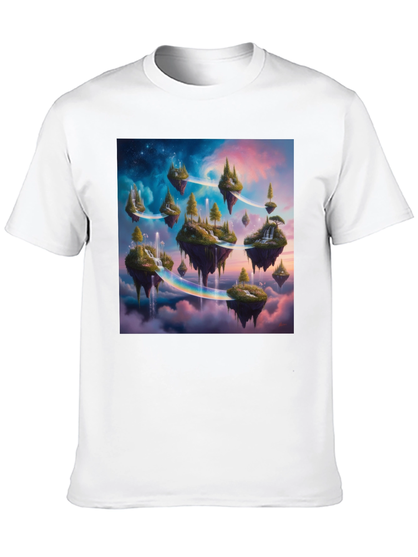 Fantasy Island Graphic Tee - Black Cotton T-Shirt