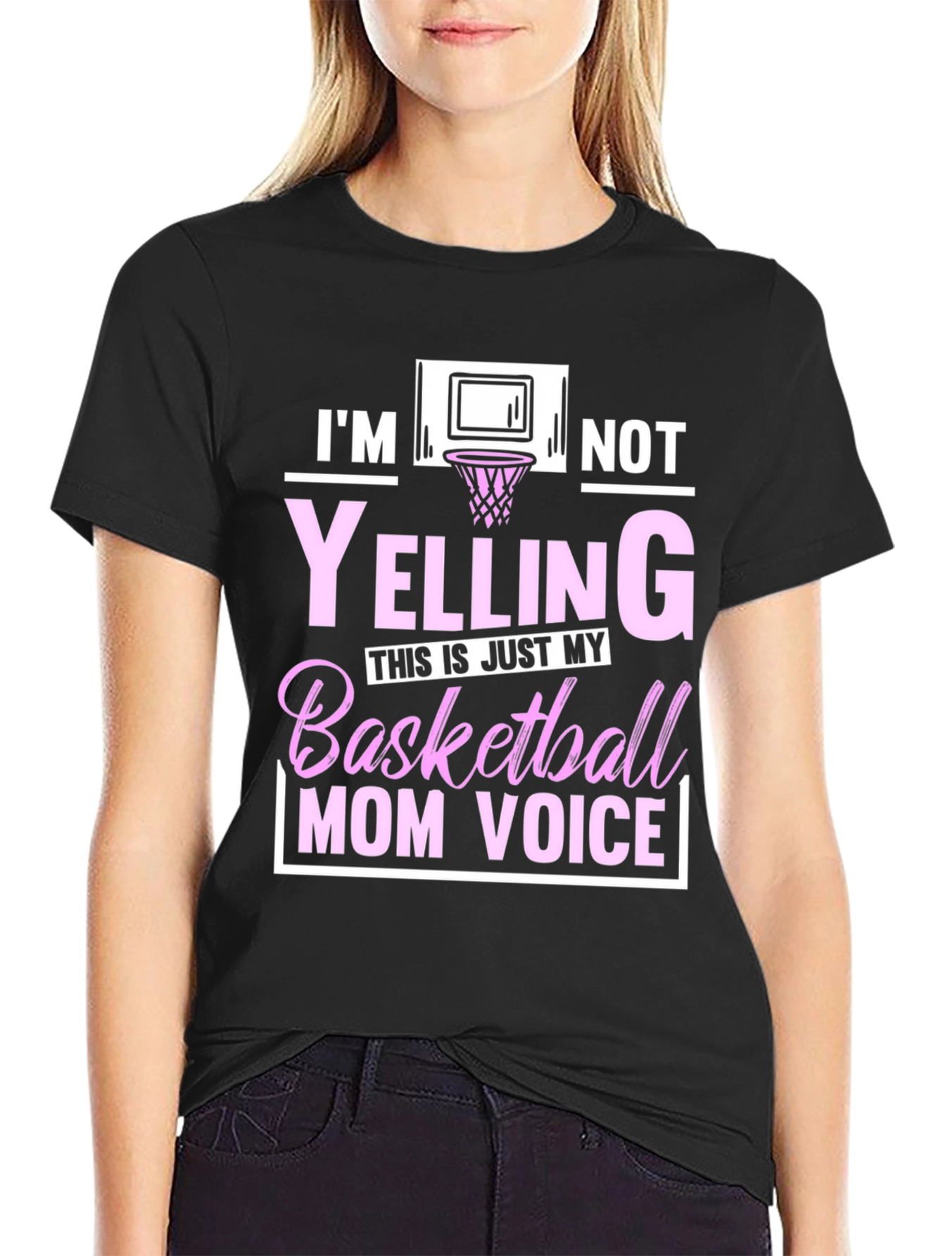 Basketball Mom Voice Graphic T-Shirt