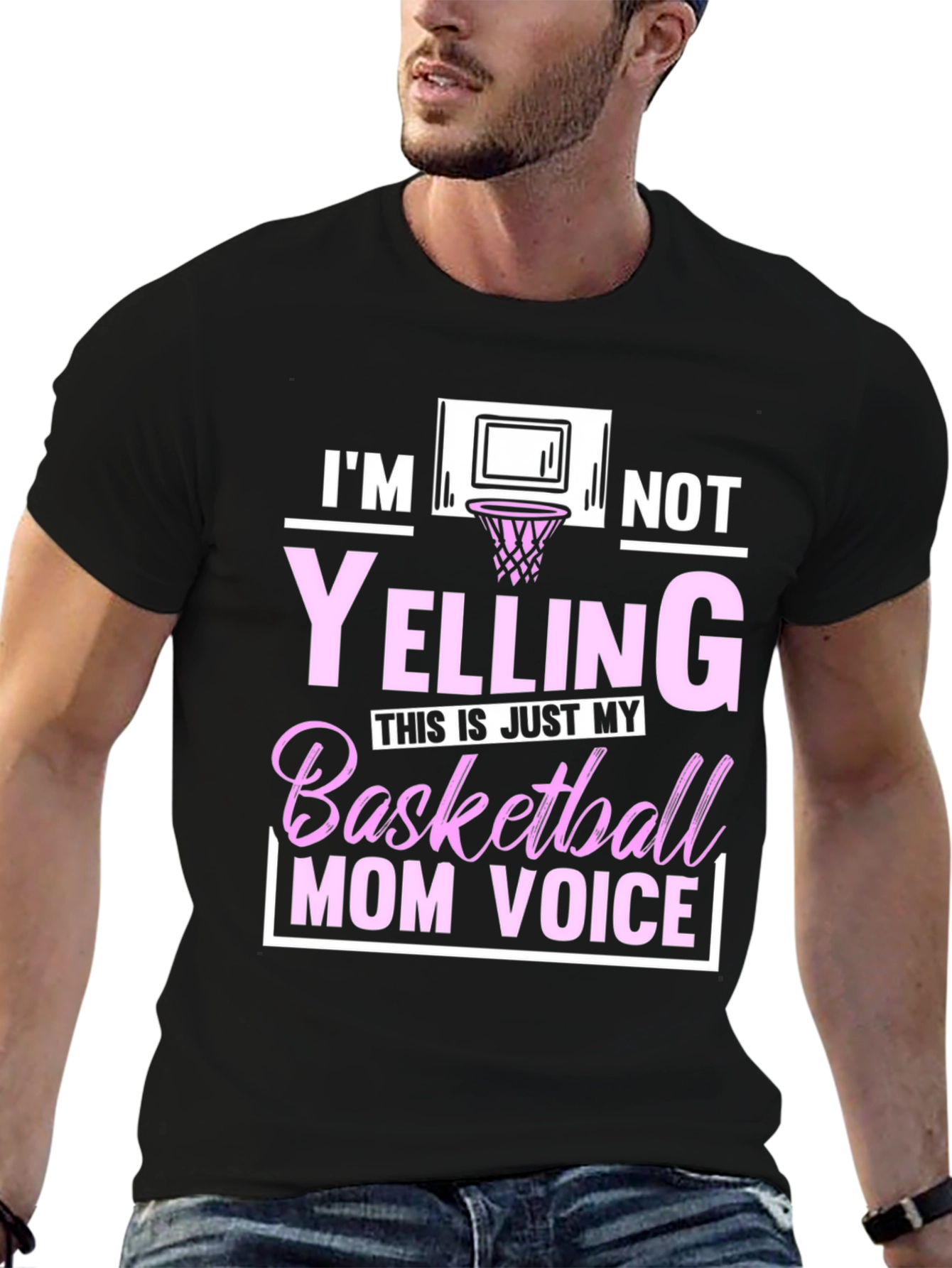 Basketball Mom Voice Graphic T-Shirt