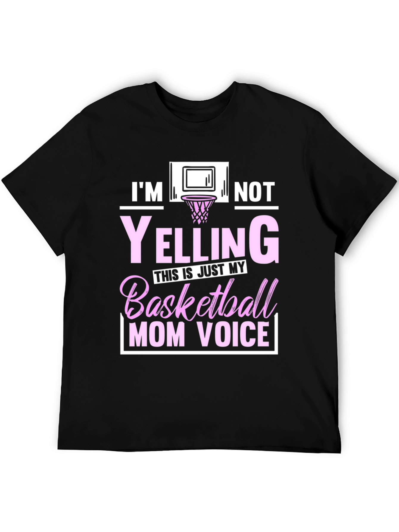 Basketball Mom Voice Graphic T-Shirt
