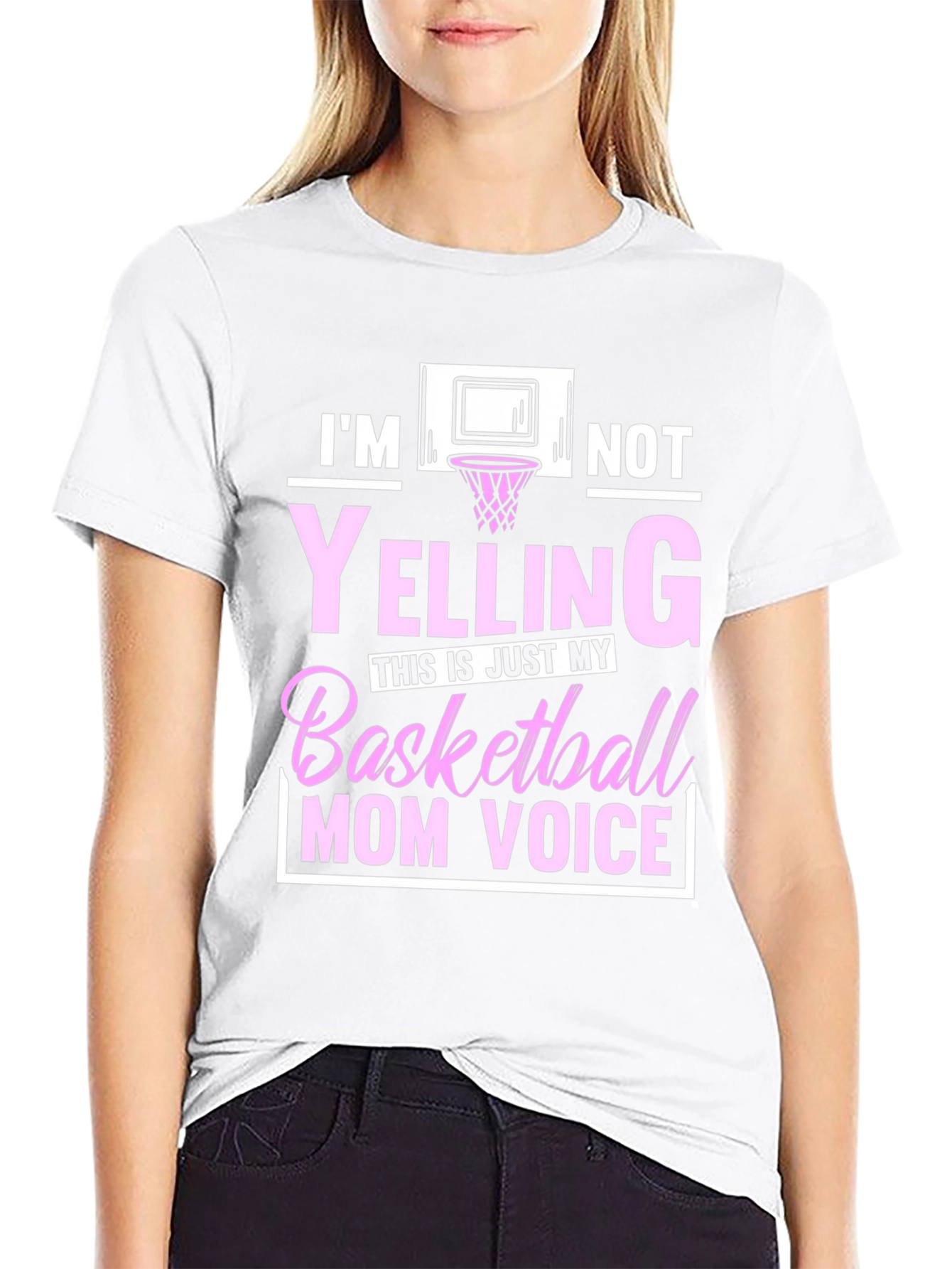 Basketball Mom Voice Graphic T-Shirt