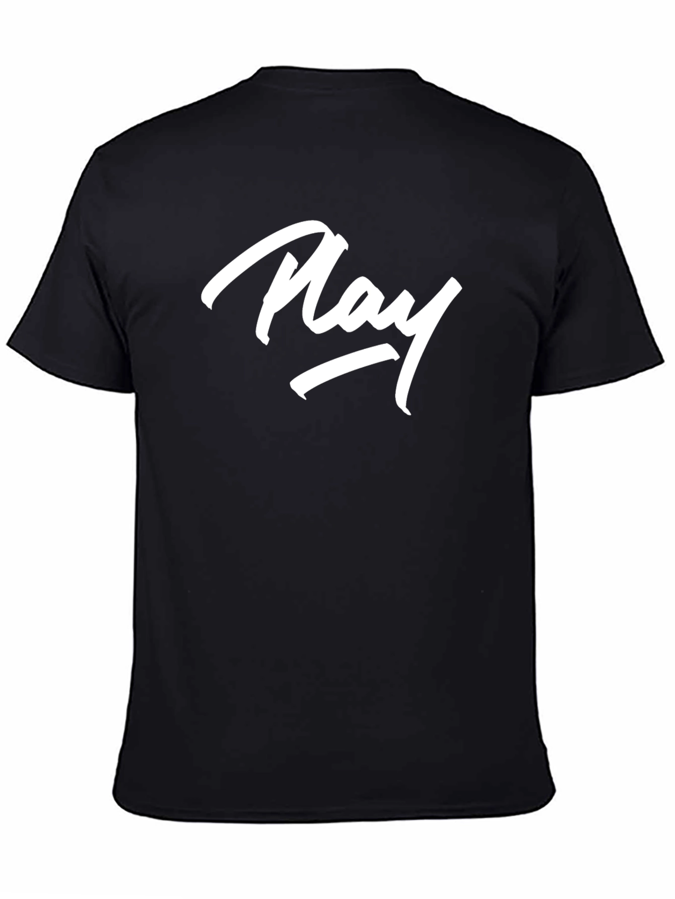 Play Graphic Print T-Shirt - Black