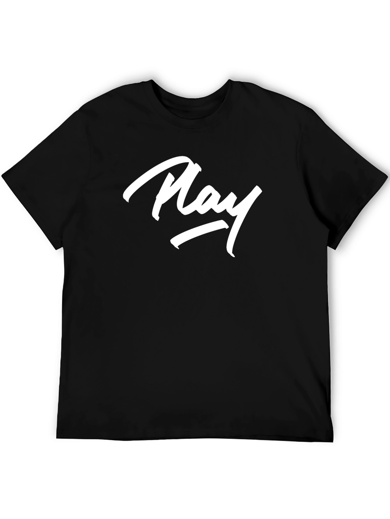 Play Graphic Print T-Shirt - Black
