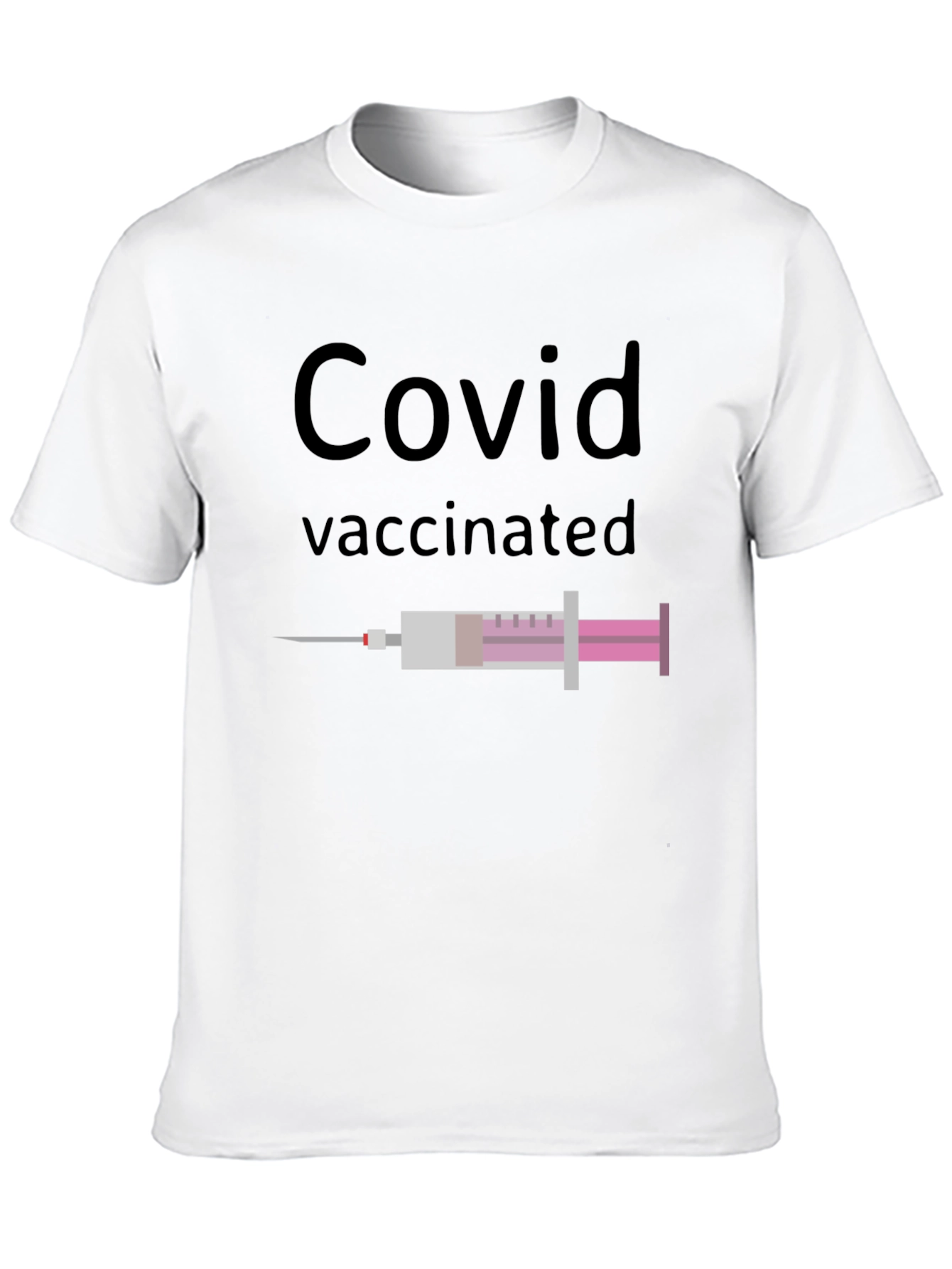 Covid Vaccinated Graphic Tee - Modern Fit