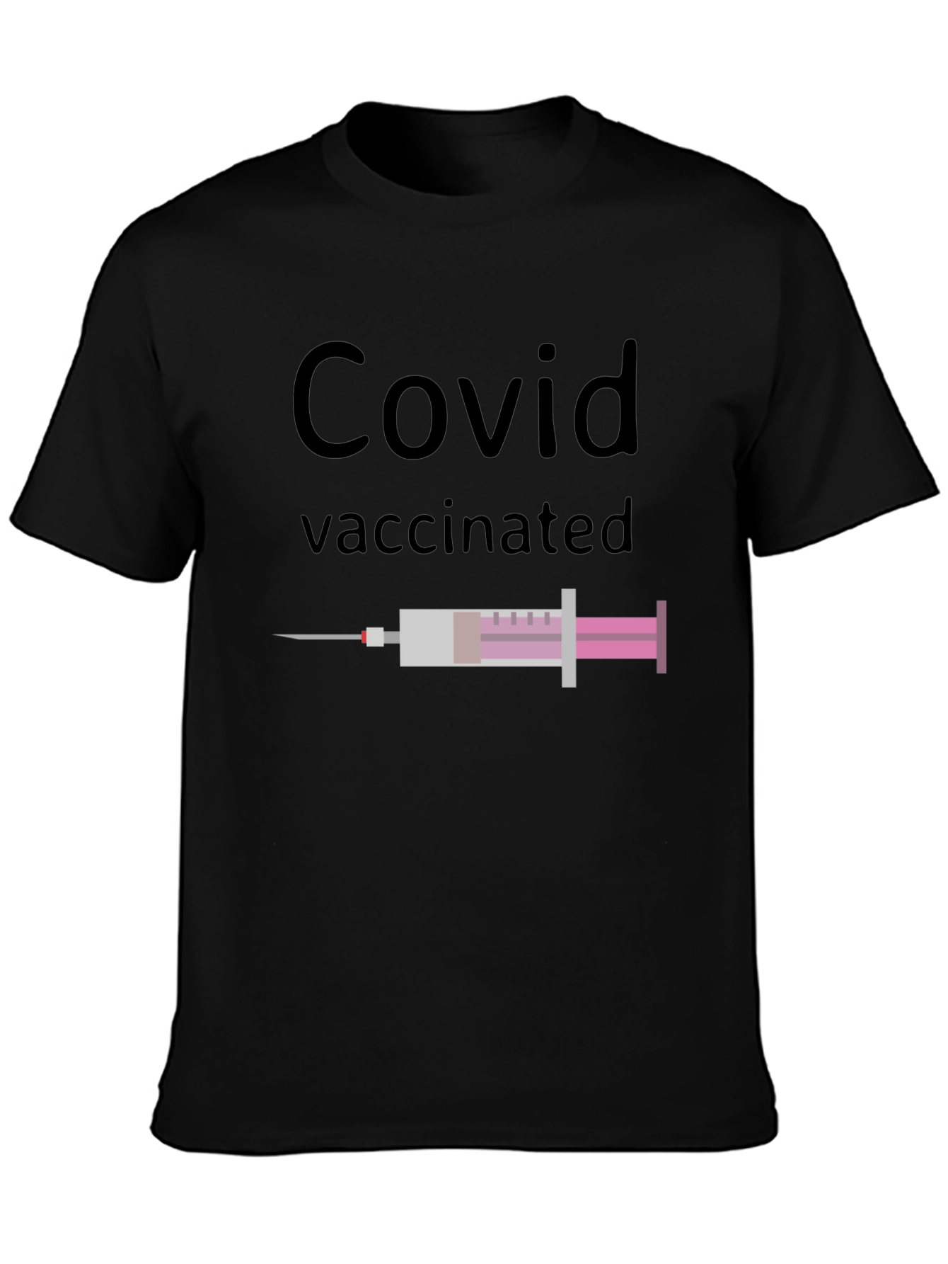 Covid Vaccinated Graphic Tee - Modern Fit