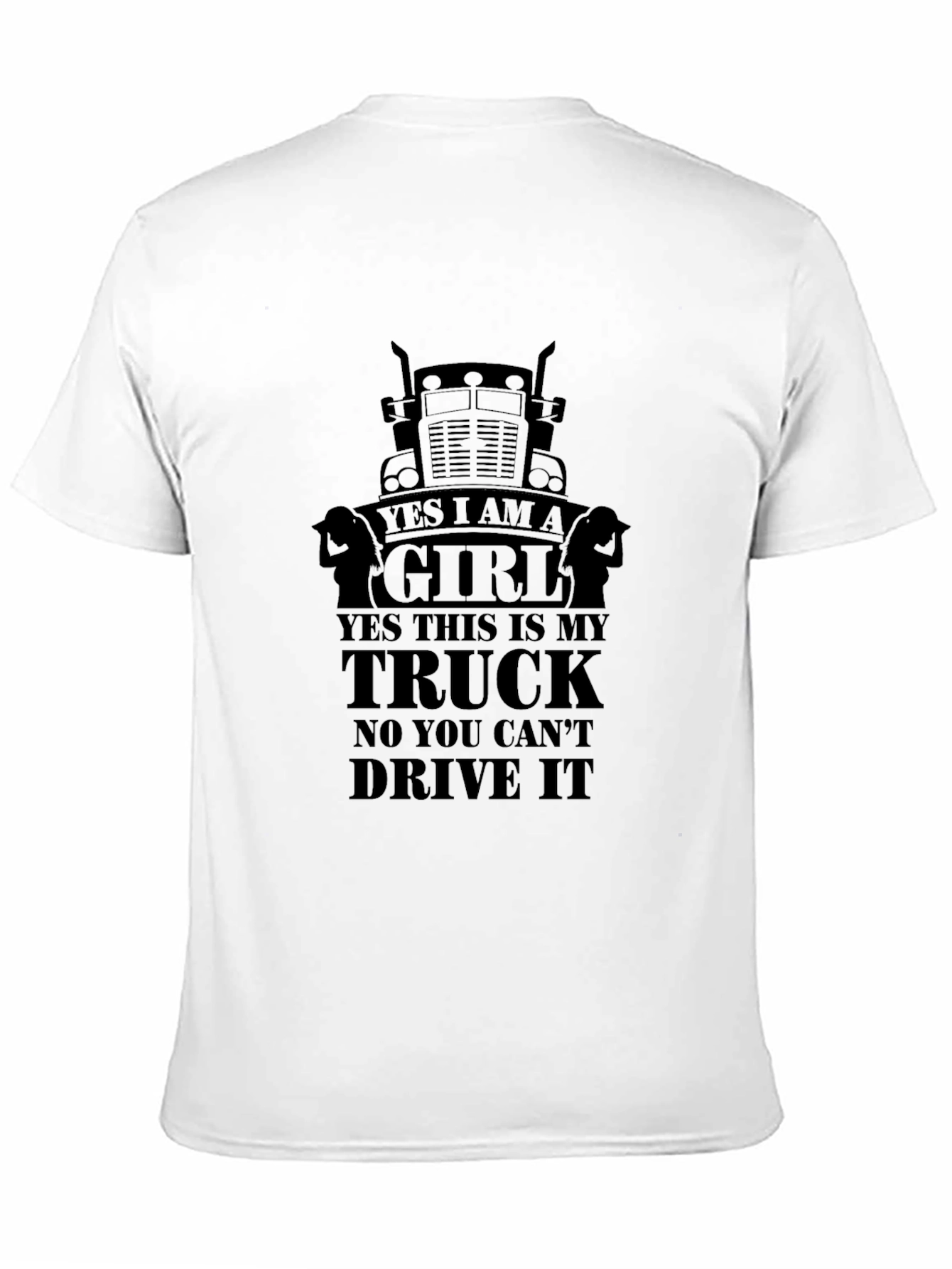 Yes I am a Girl Trucker T-Shirt