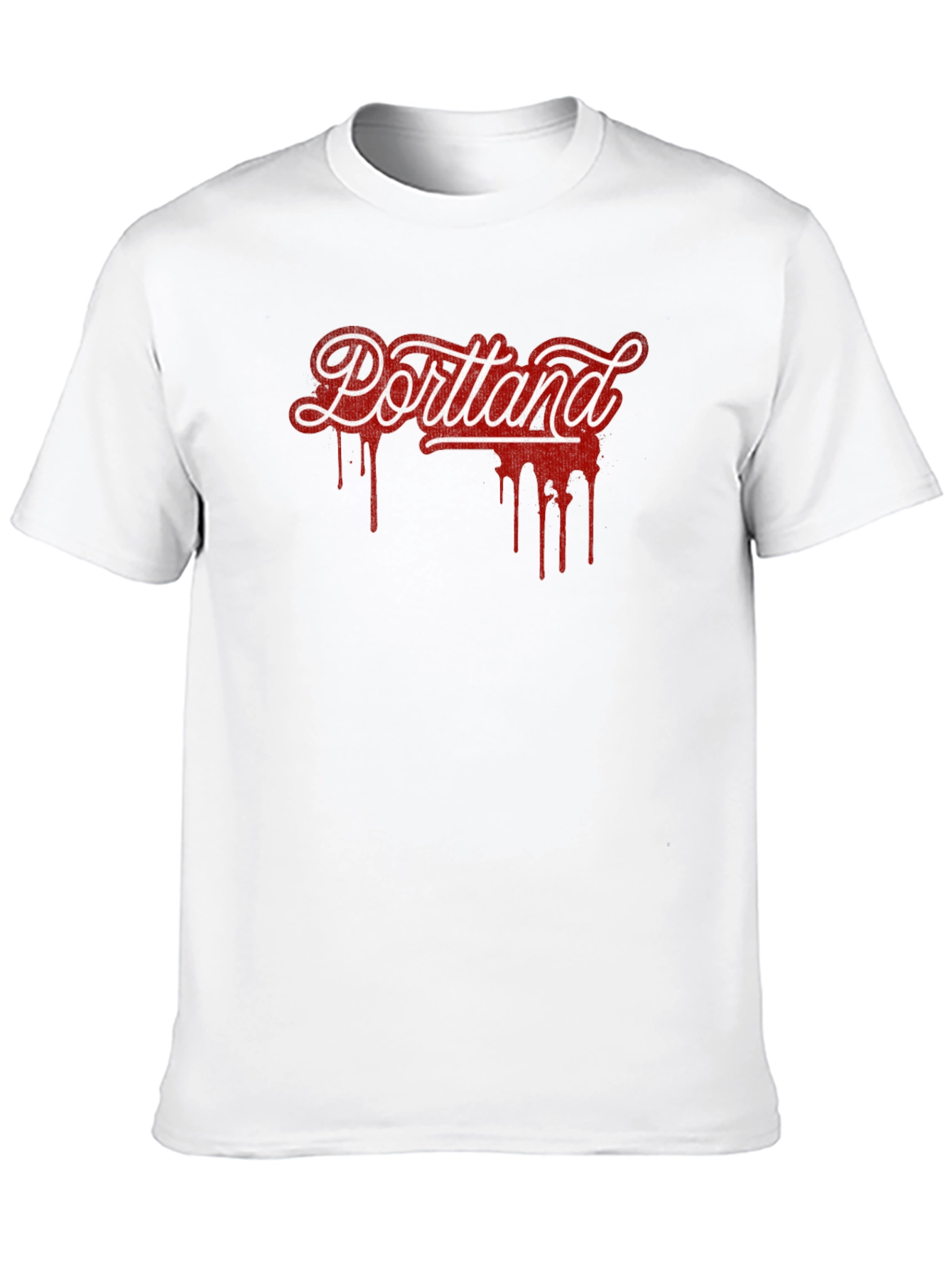 Portland Drip Graphic T-Shirt - Black