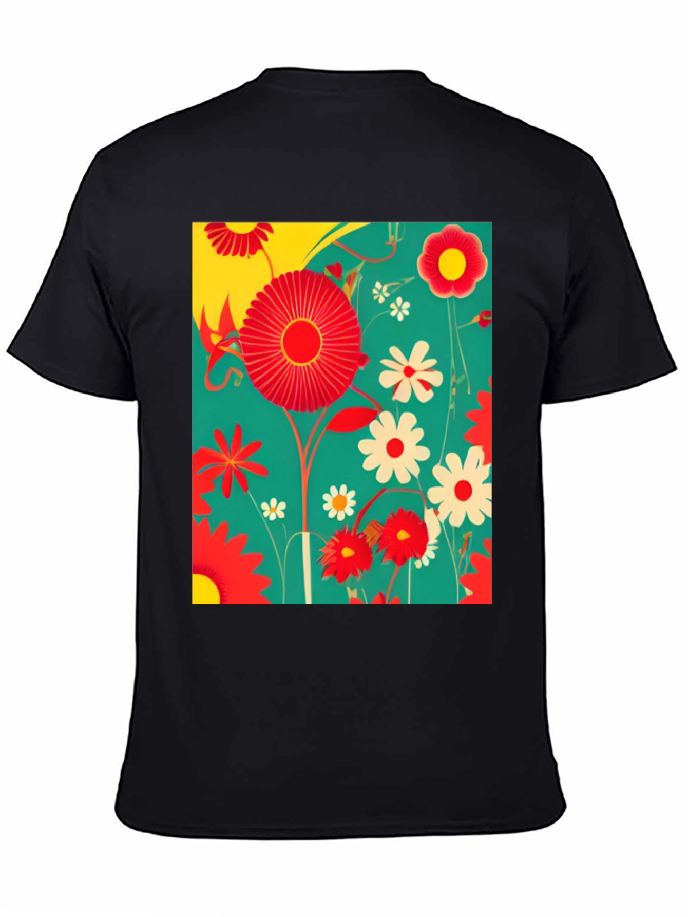 Floral Print Graphic Tee
