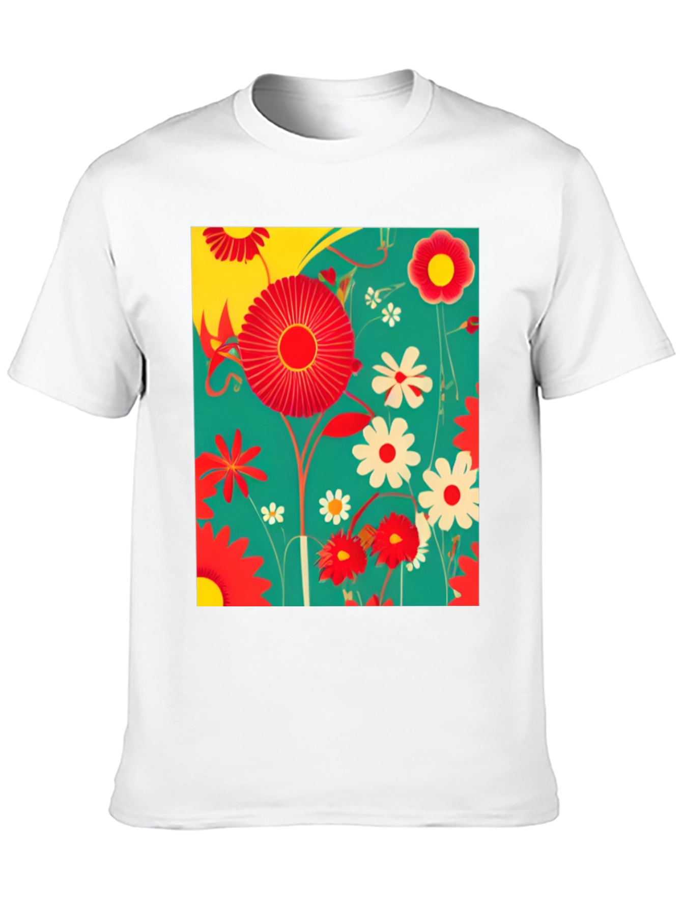 Floral Print Graphic Tee