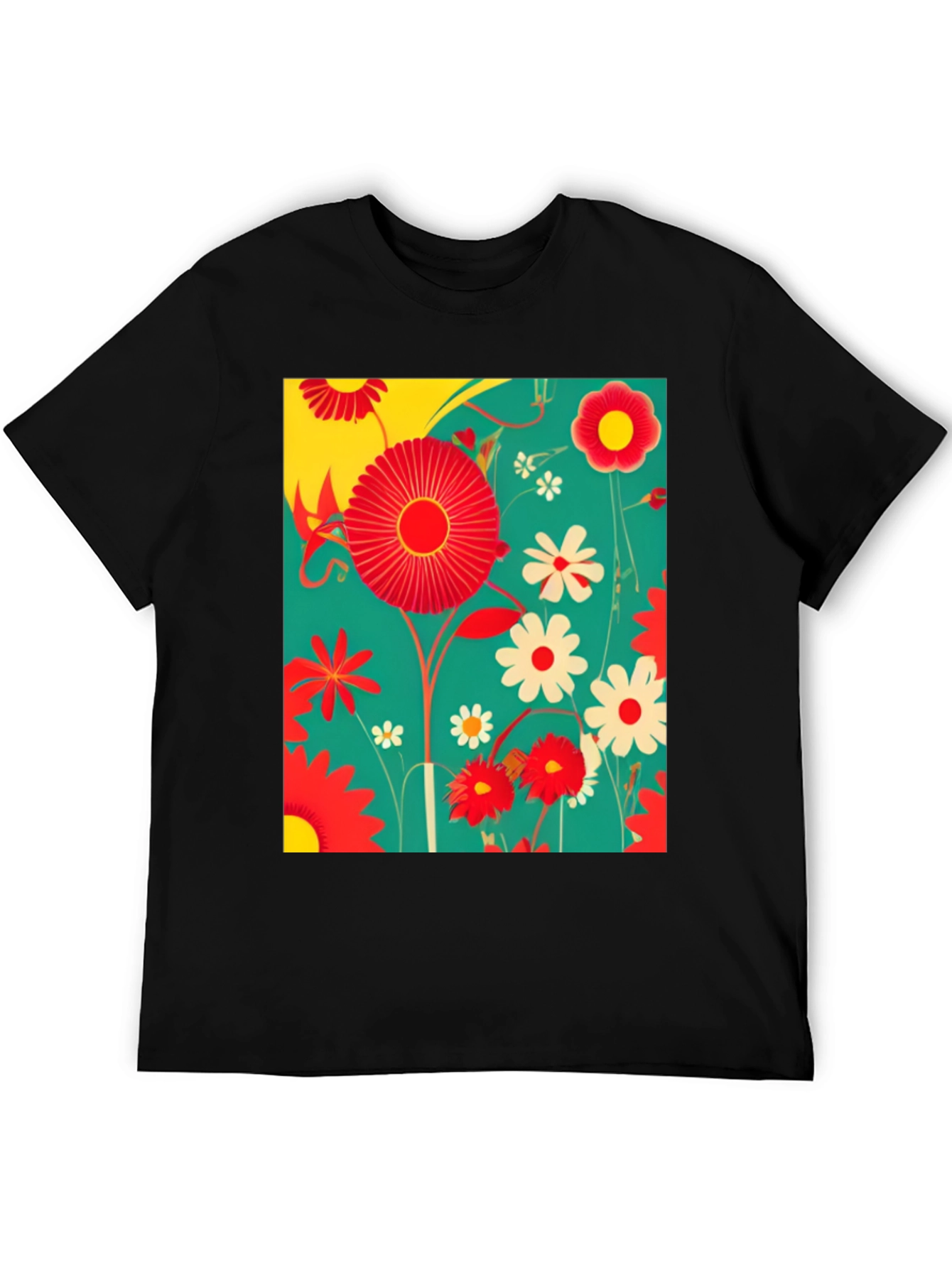 Floral Print Graphic Tee