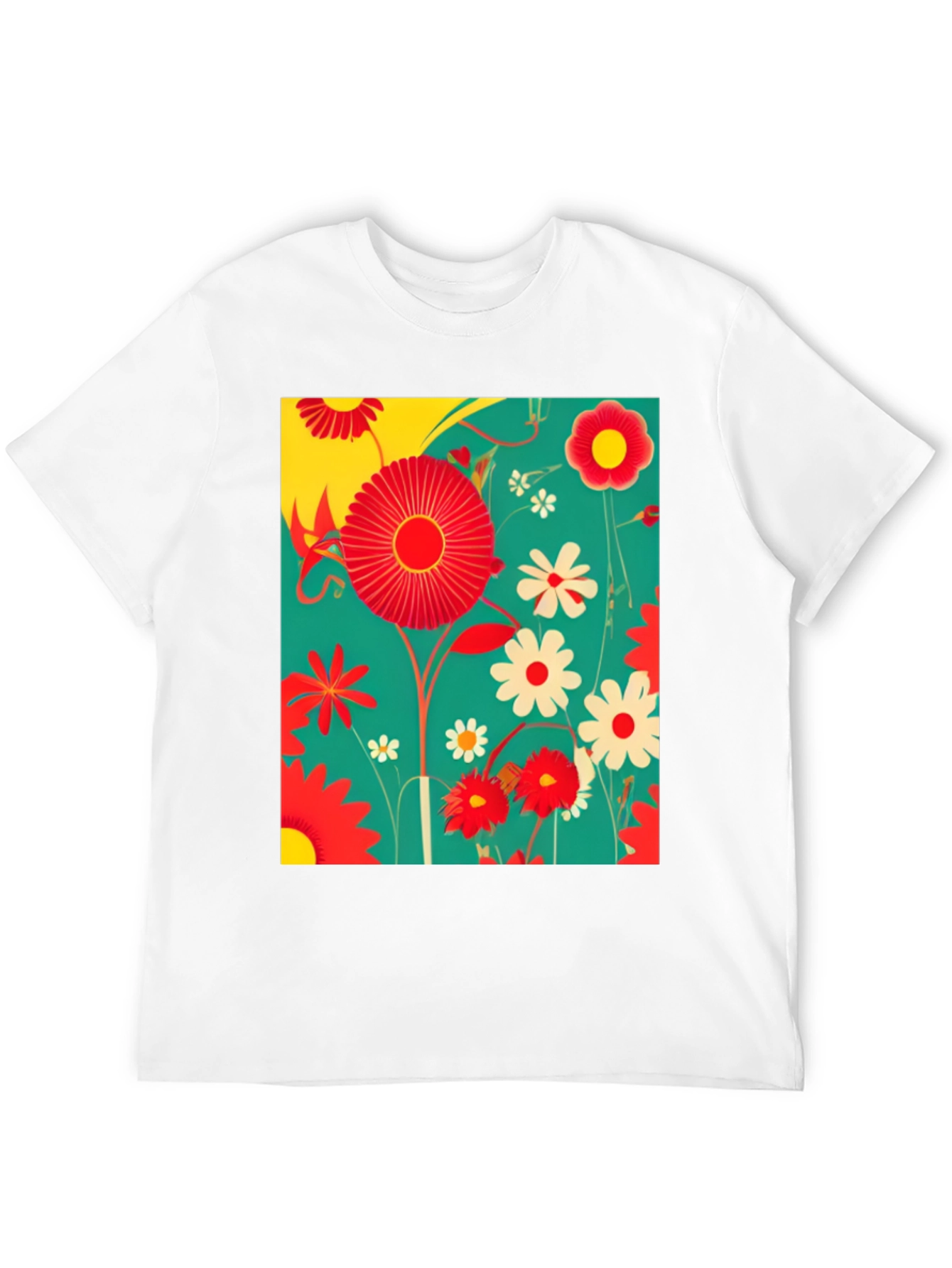 Floral Print Graphic Tee