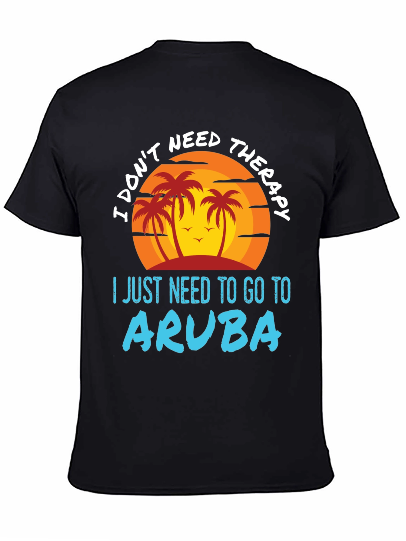 Aruba Vacation T-Shirt | Palm Tree Graphic Tee
