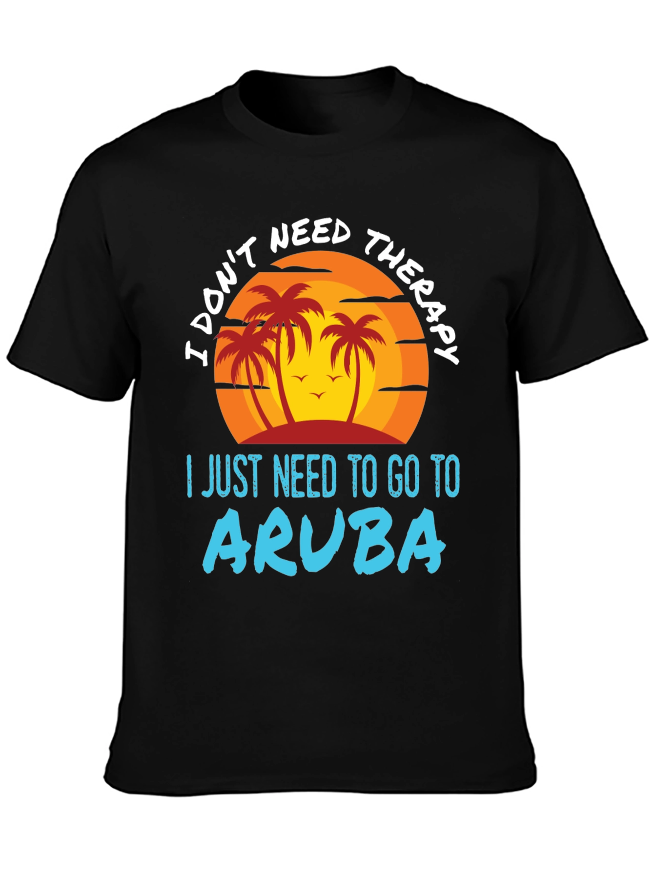 Aruba Vacation T-Shirt | Palm Tree Graphic Tee