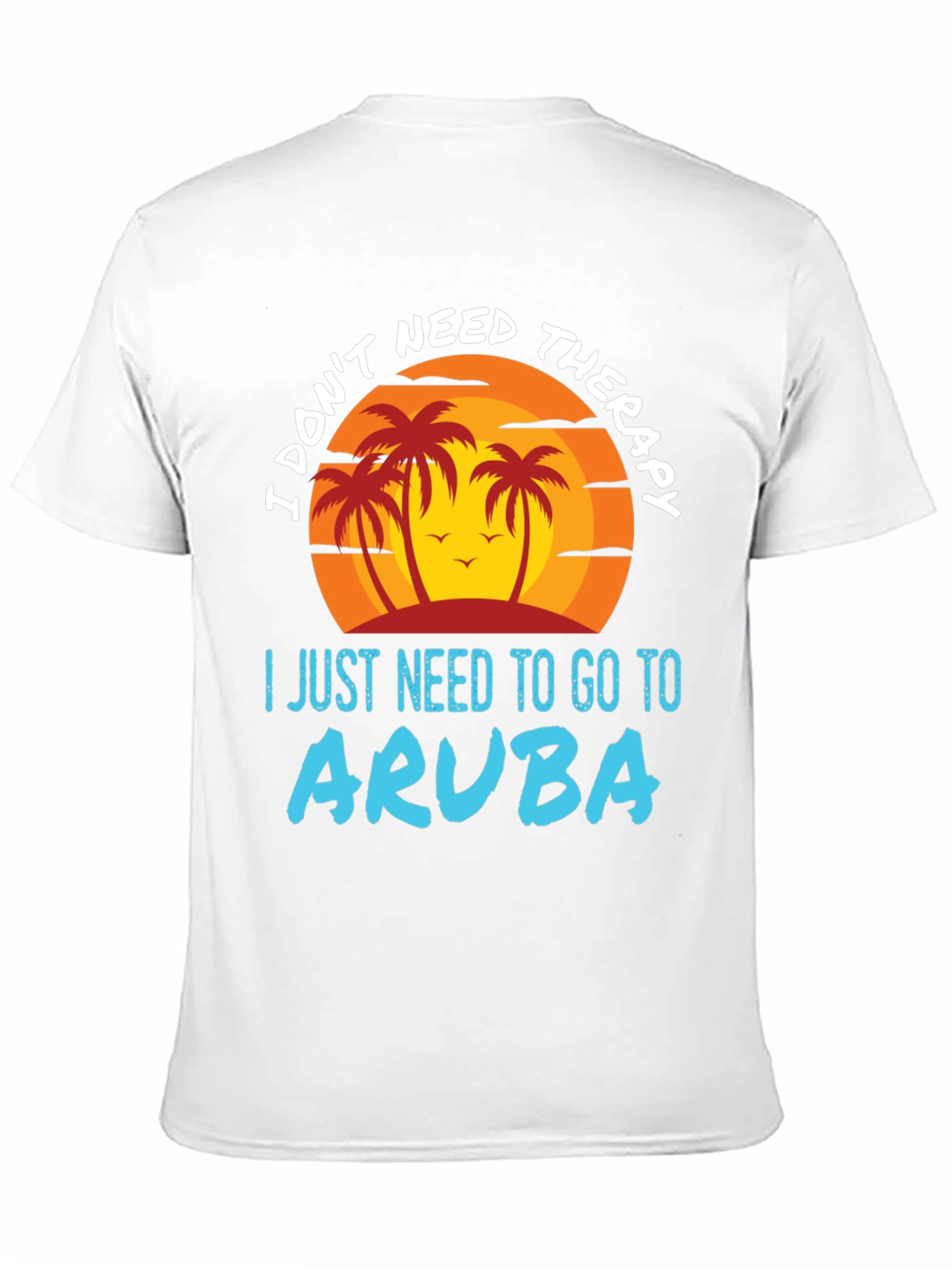 Aruba Vacation T-Shirt | Palm Tree Graphic Tee