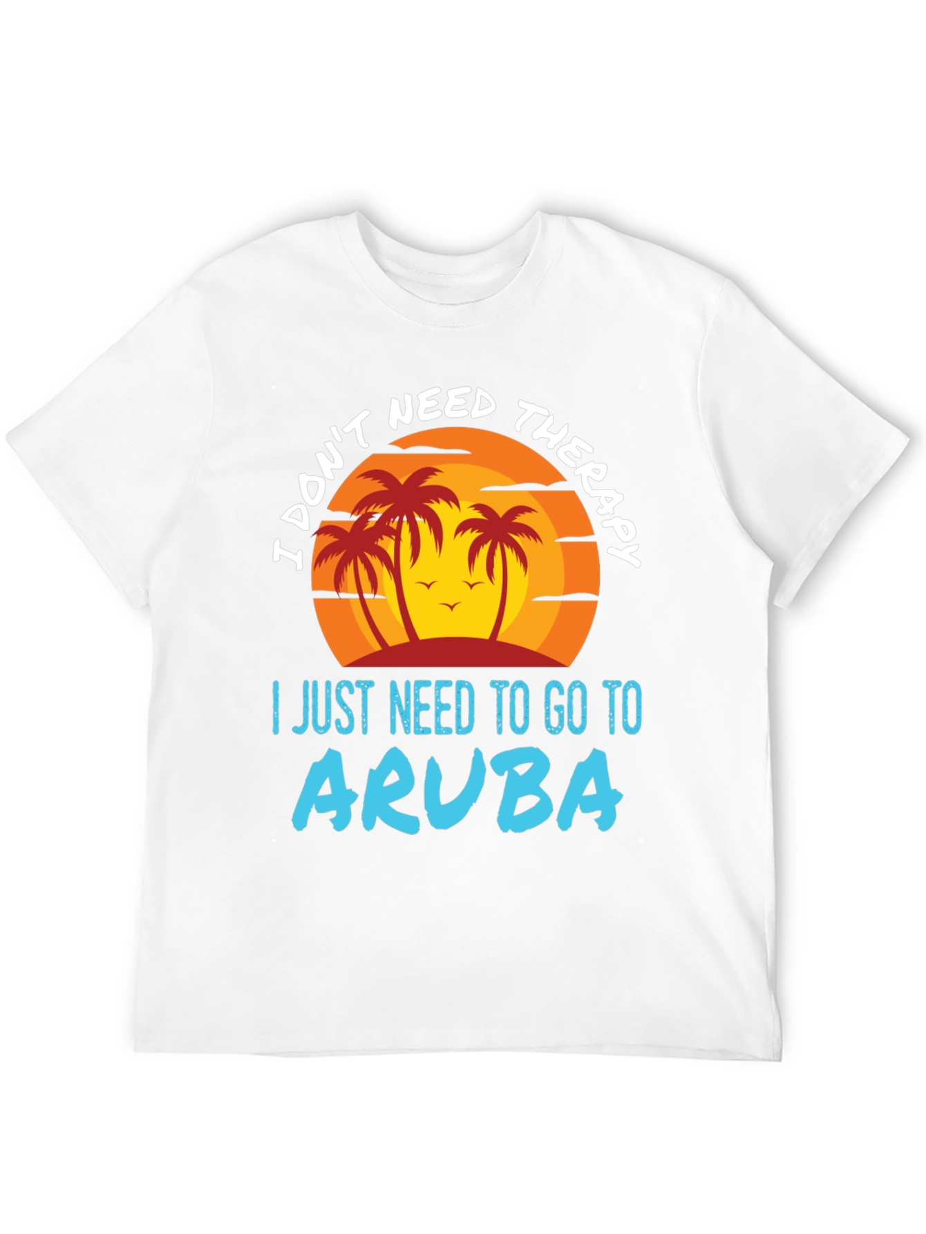 Aruba Vacation T-Shirt | Palm Tree Graphic Tee