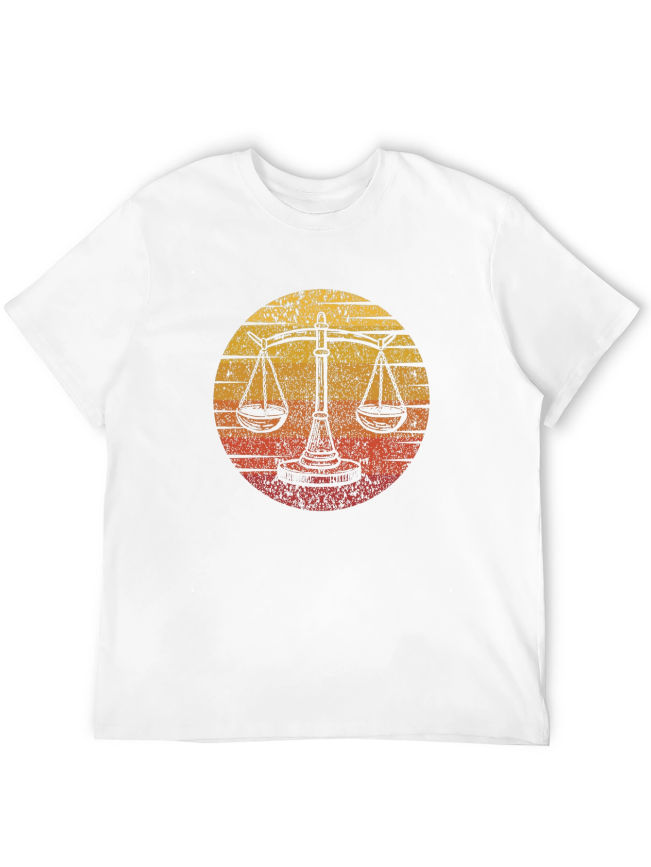 Scales of Justice Sunset Graphic Tee