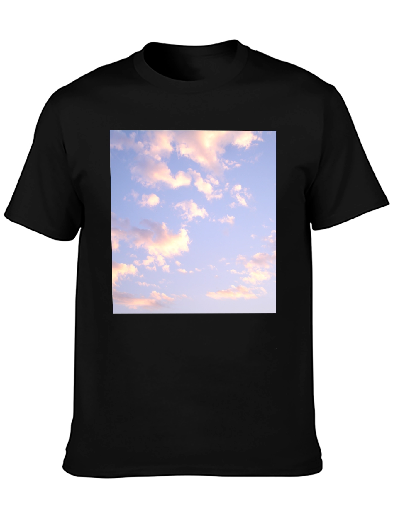 Cloudscape Graphic Tee - Black Cotton Blend