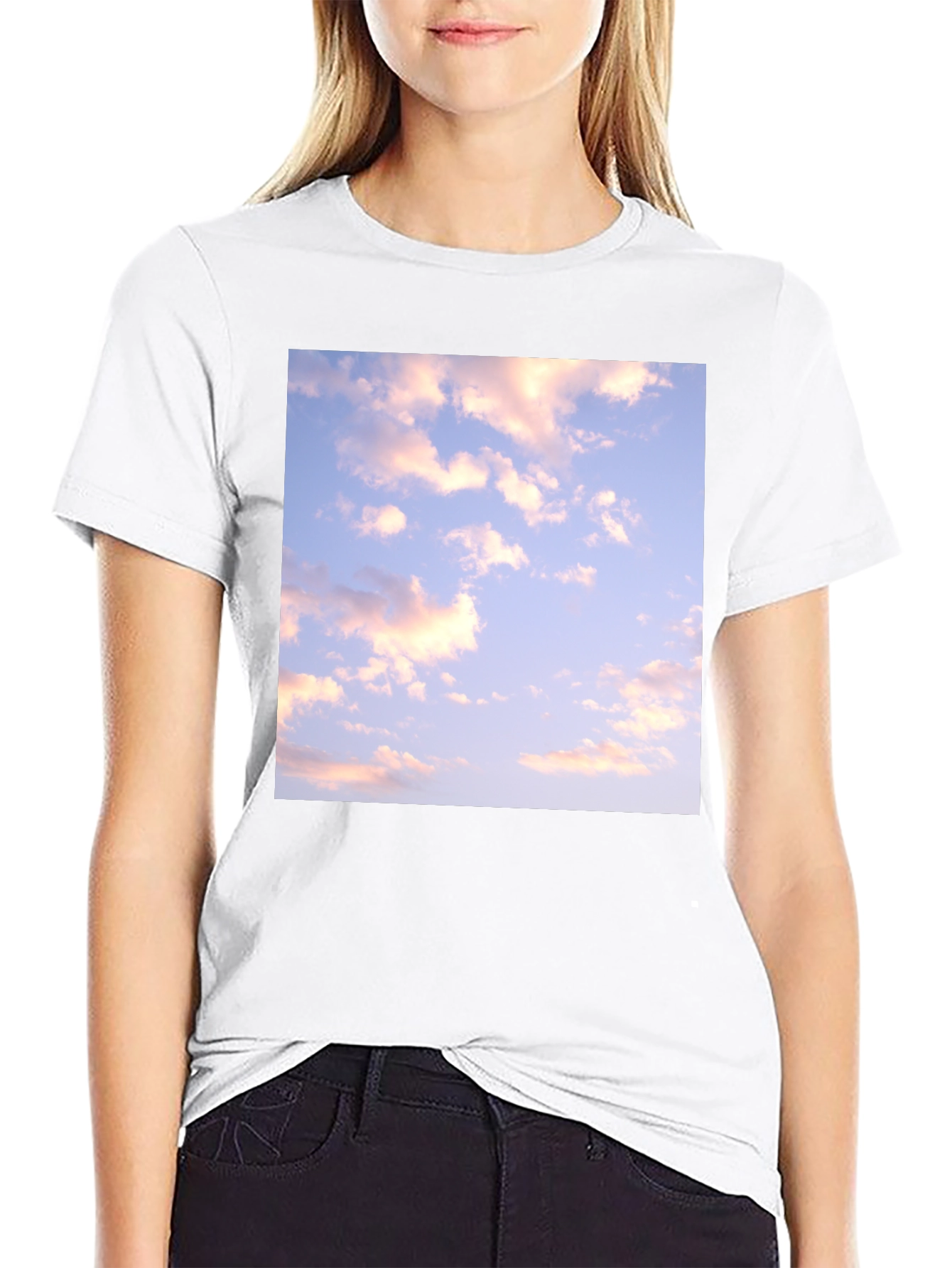 Cloudscape Graphic Tee - Black Cotton Blend