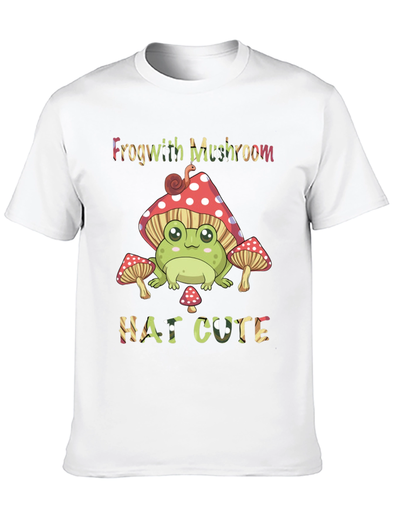 Frog with Mushroom Hat Graphic Tee
