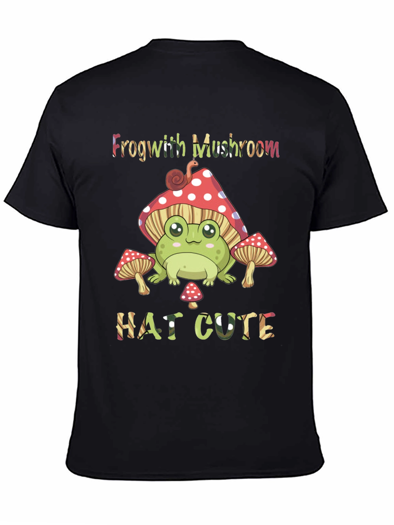 Frog with Mushroom Hat Graphic Tee