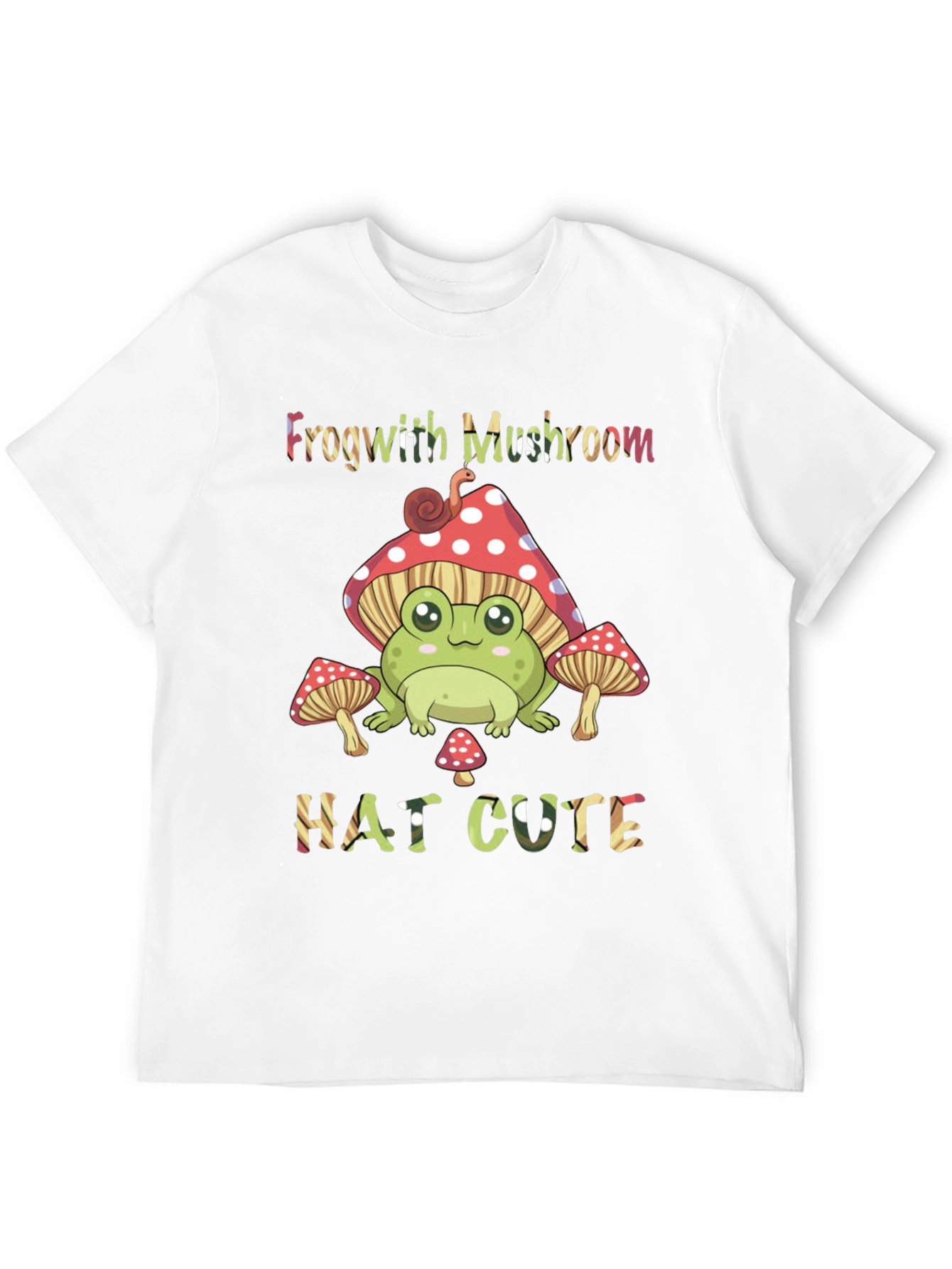 Frog with Mushroom Hat Graphic Tee