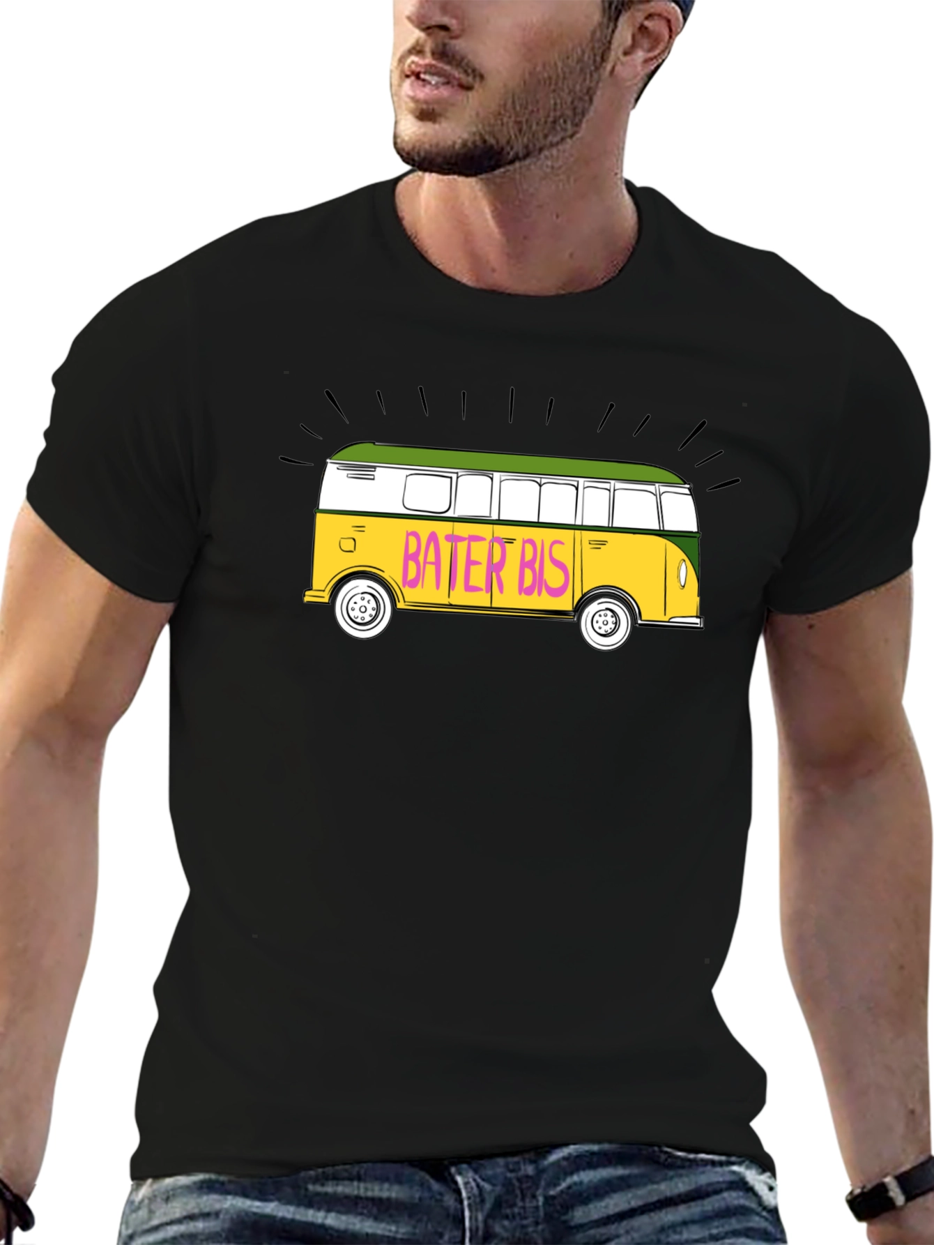 Bater Bis Graphic T-Shirt - Retro Bus Design