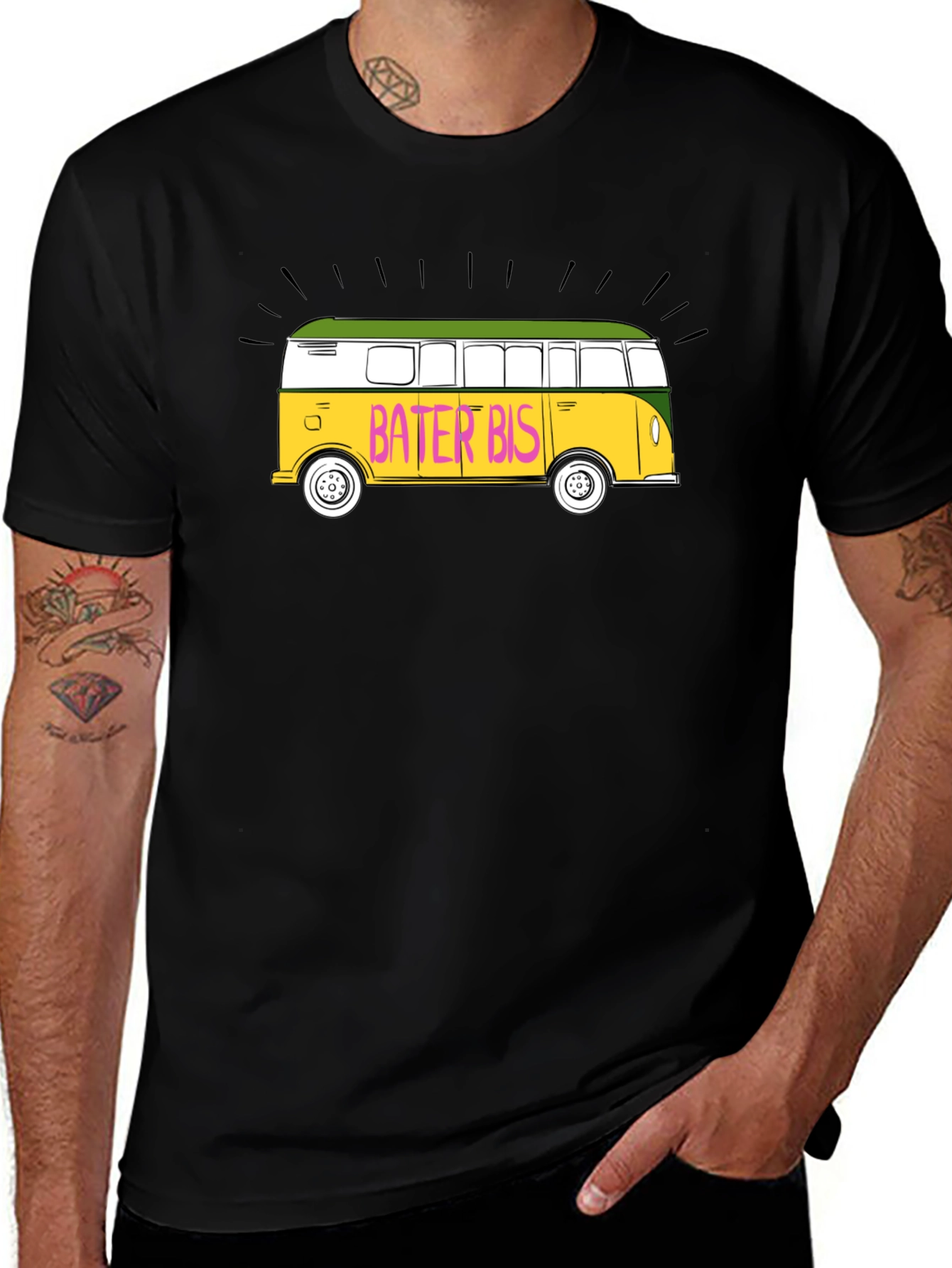 Bater Bis Graphic T-Shirt - Retro Bus Design