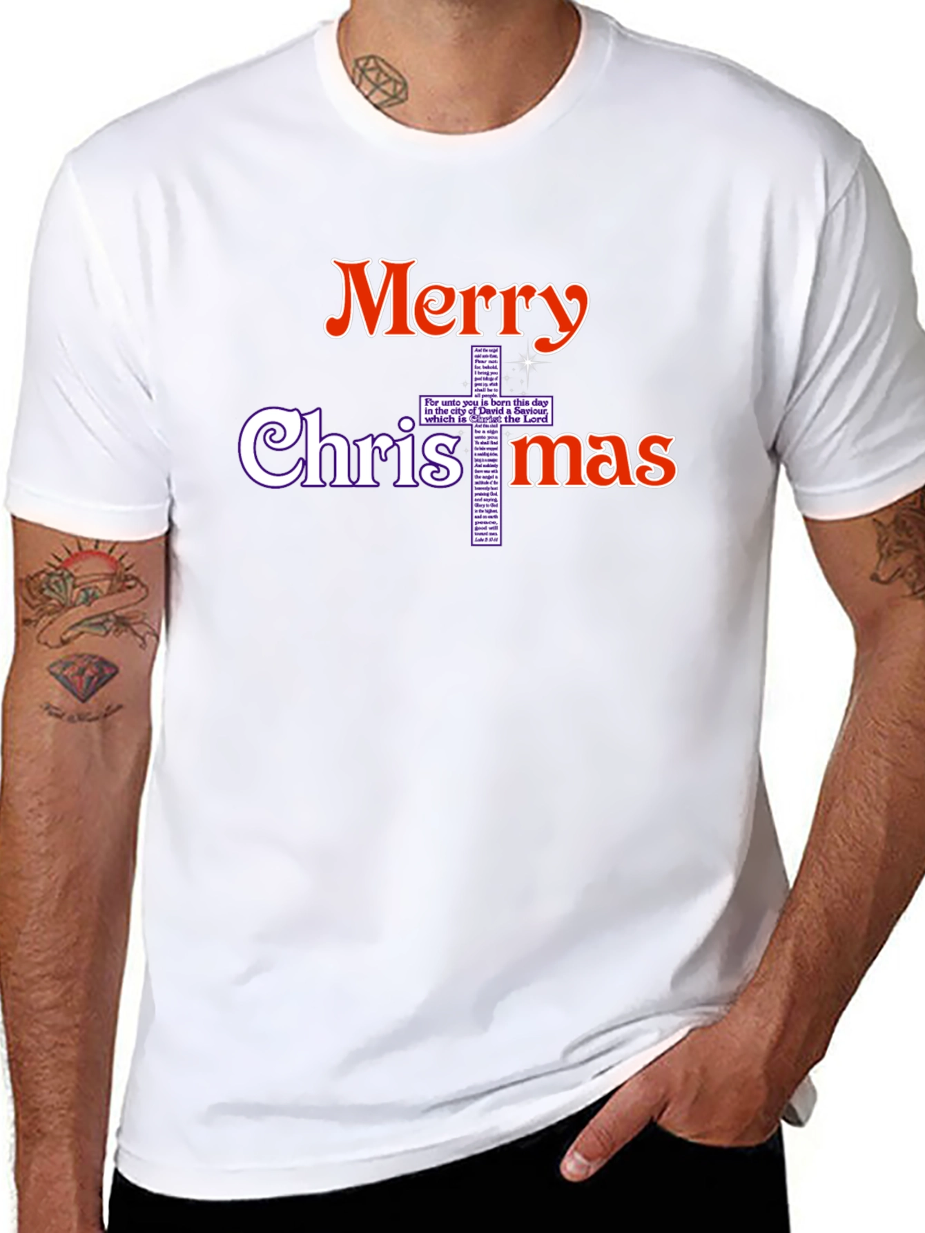 Merry Christmas Christian Graphic T-Shirt