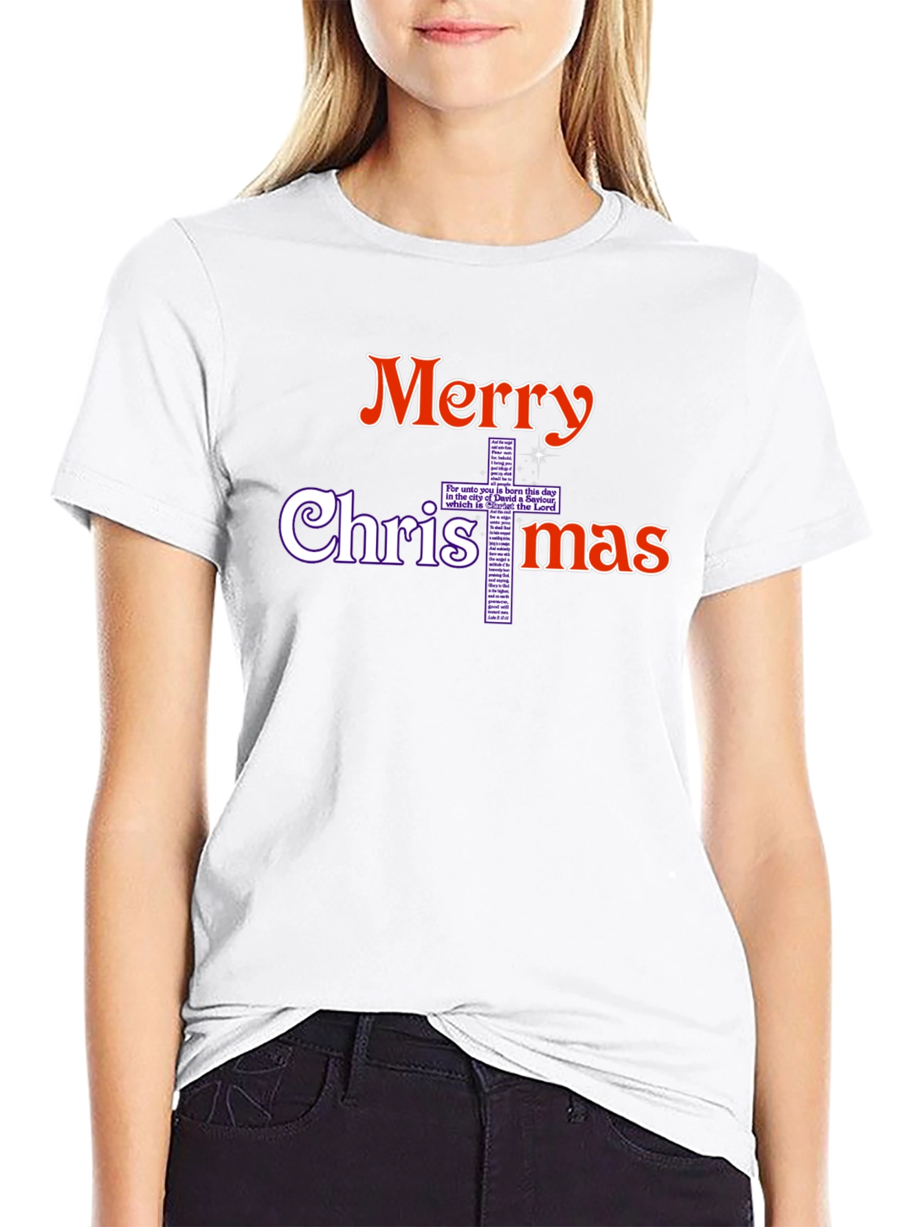 Merry Christmas Christian Graphic T-Shirt
