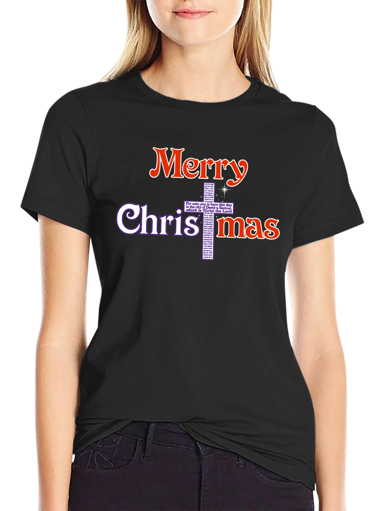 Merry Christmas Christian Graphic T-Shirt