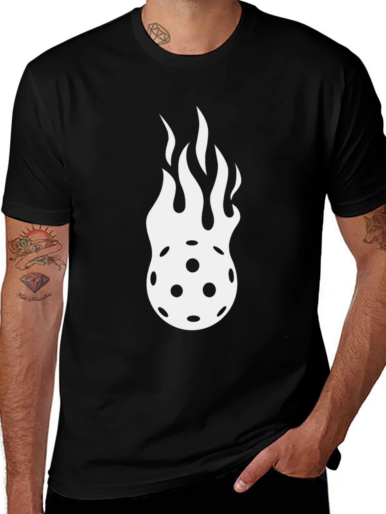 Pickleball on Fire Graphic T-Shirt