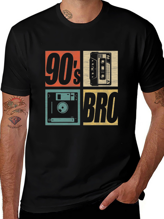 90s Bro T-Shirt Vintage Retro Cassette Graphic Tee