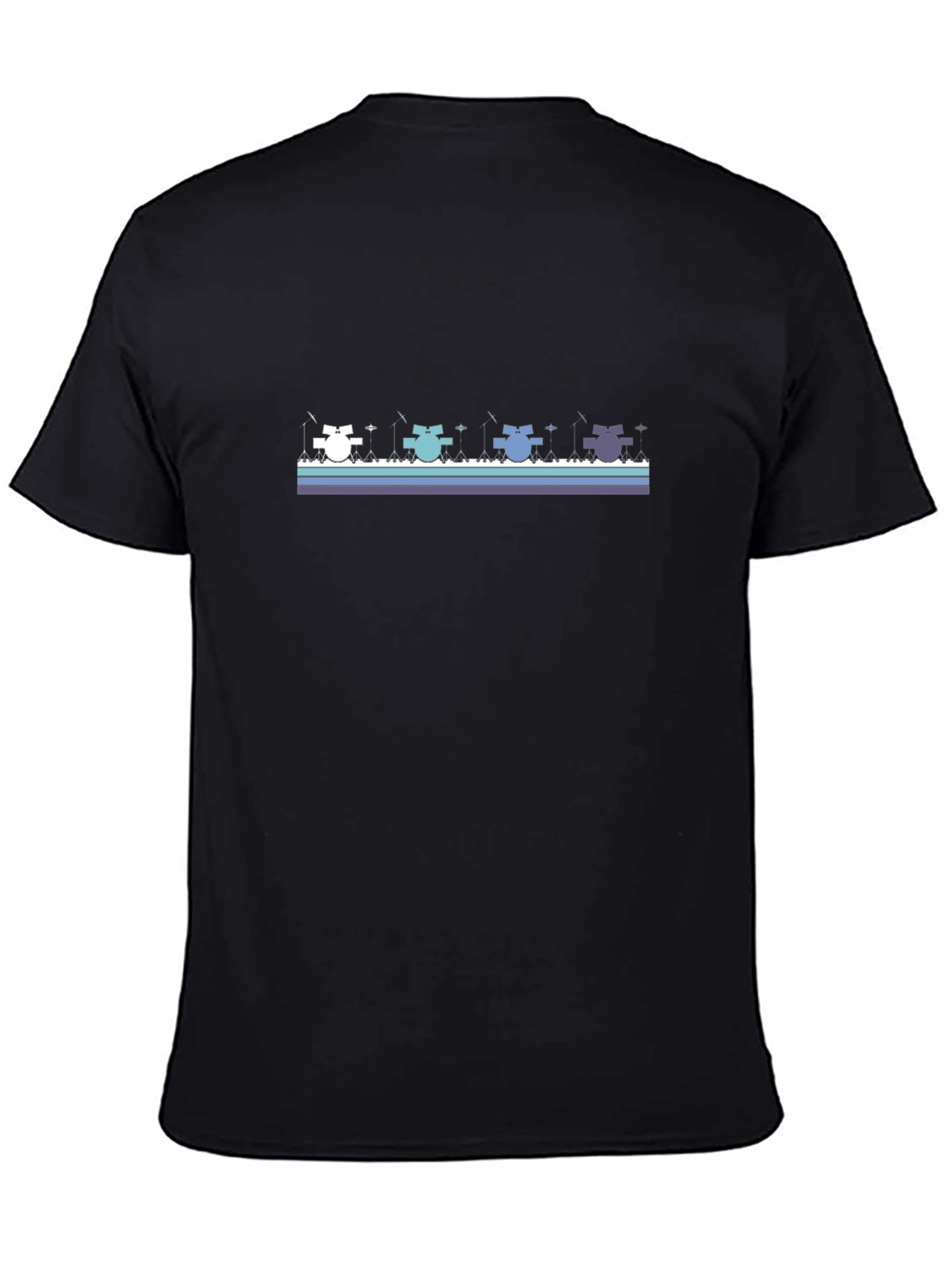 Fishing Cats Graphic Tee - Cool Black T-Shirt