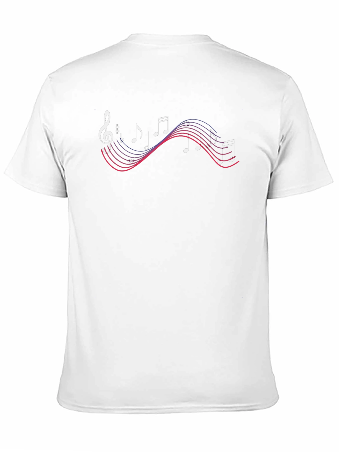 Musical Notes Graphic T-Shirt - Black Cotton Tee