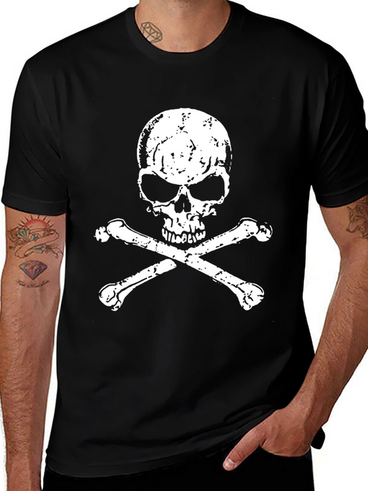 Skull & Crossbones Graphic Tee - Classic Pirate Design