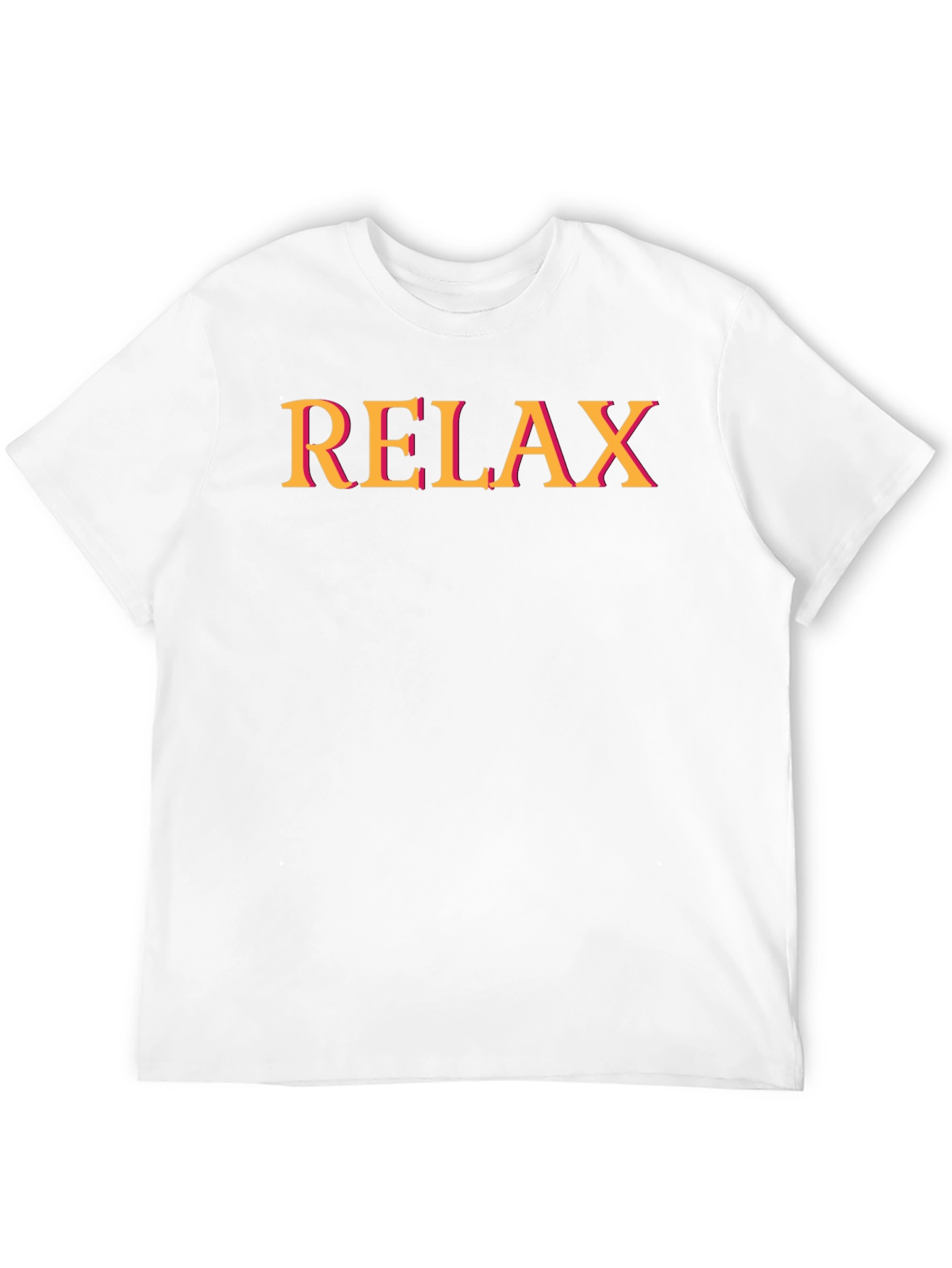 Relax Black T-Shirt - Casual Graphic Tee