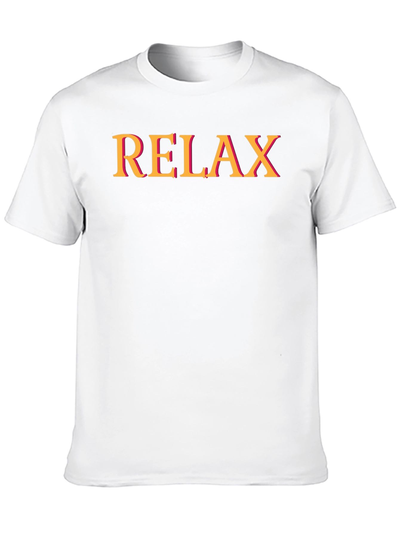 Relax Black T-Shirt - Casual Graphic Tee