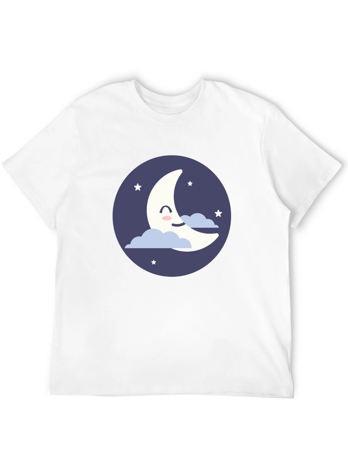 Cute Crescent Moon Graphic T-Shirt