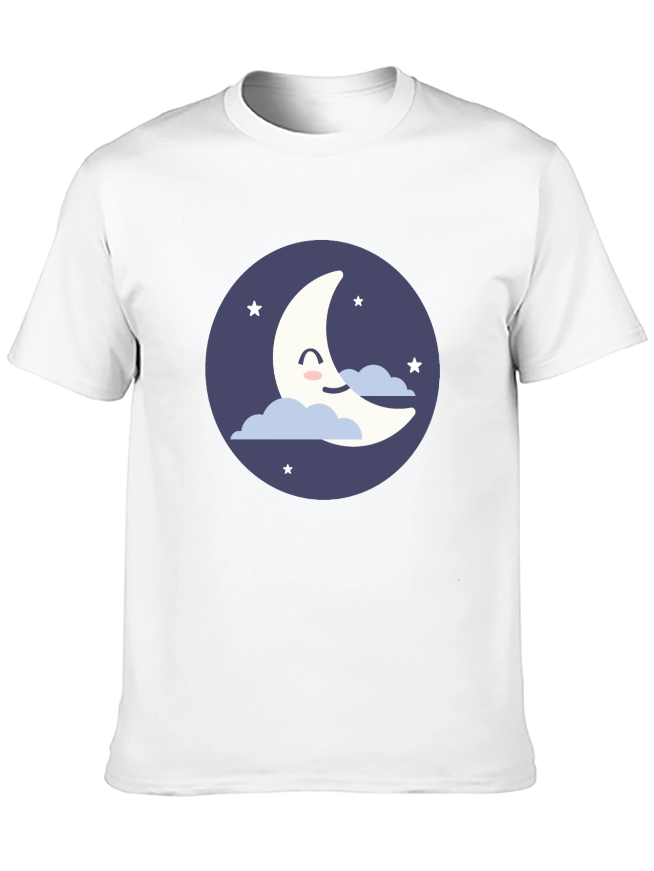 Cute Crescent Moon Graphic T-Shirt